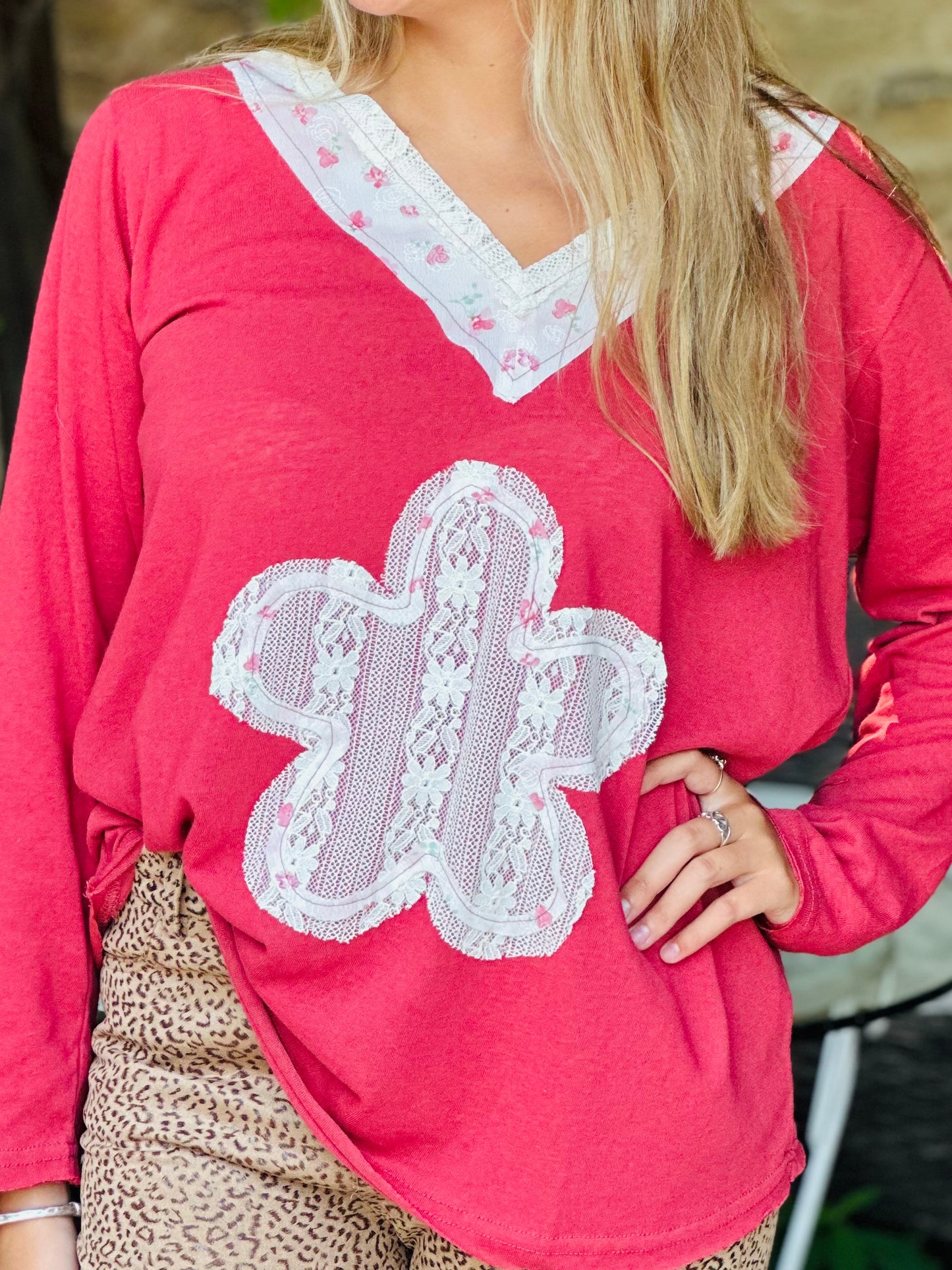 Lace Flower Top