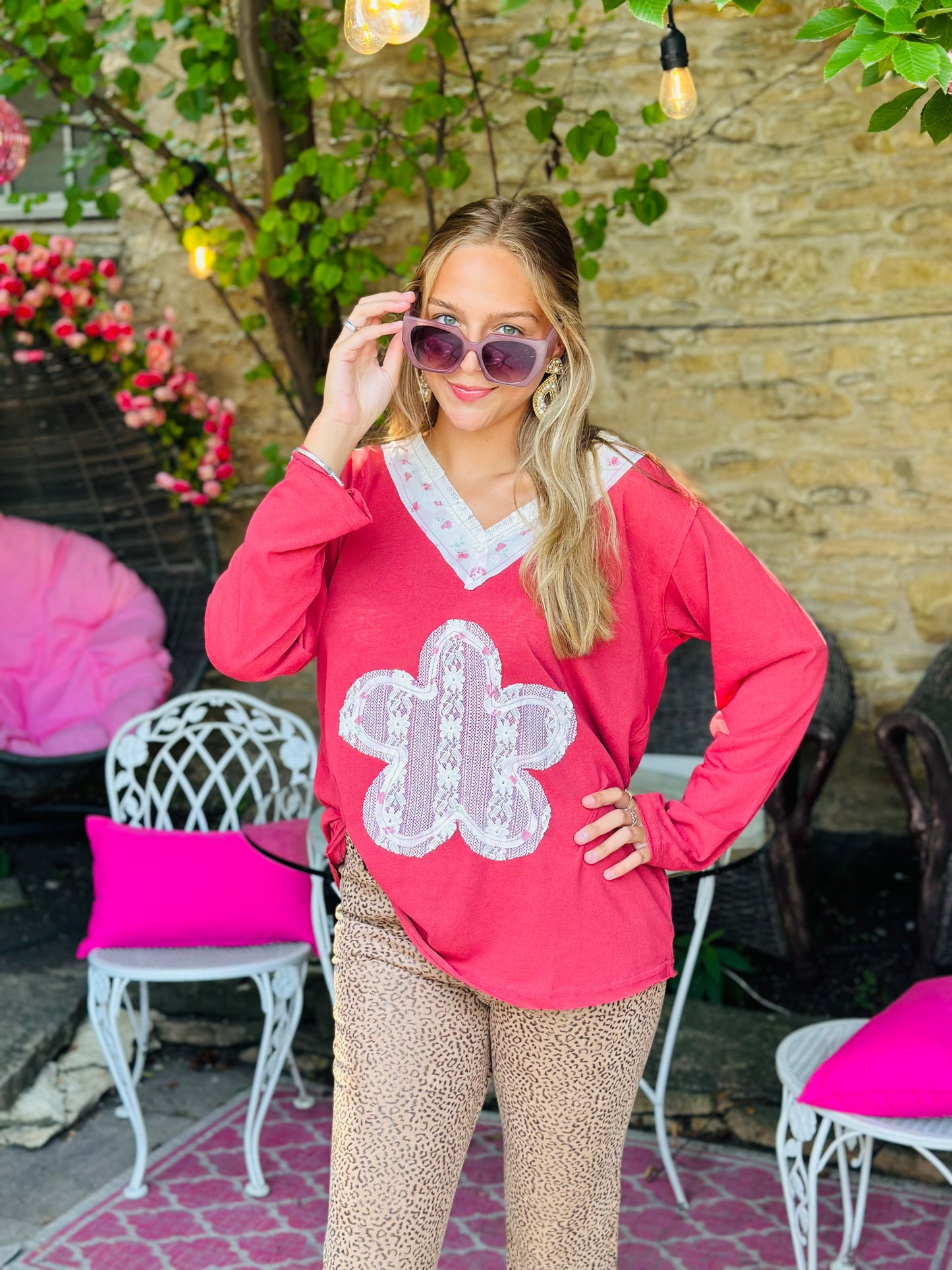 Lace Flower Top