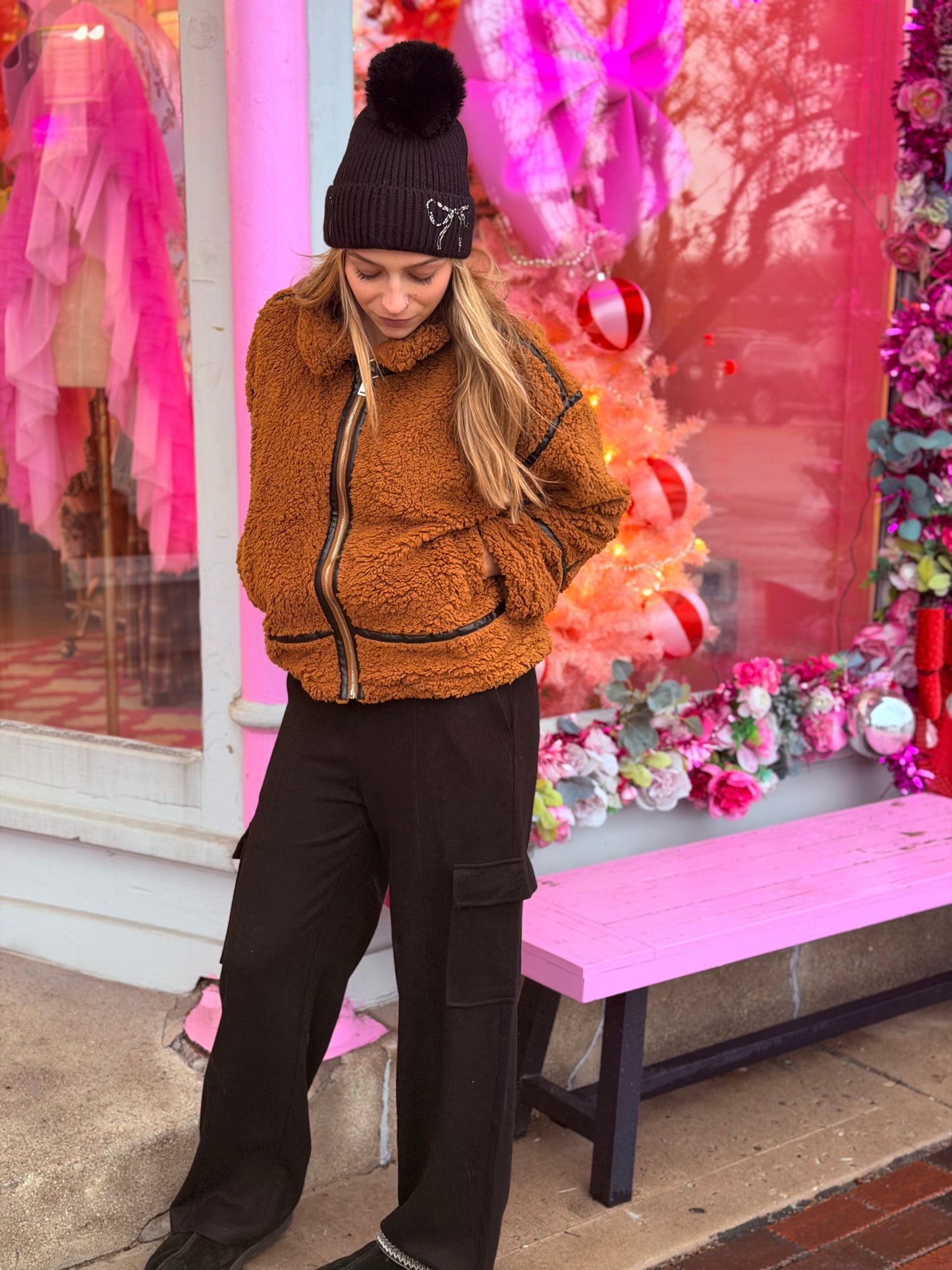 Black Cargo Sweatpants