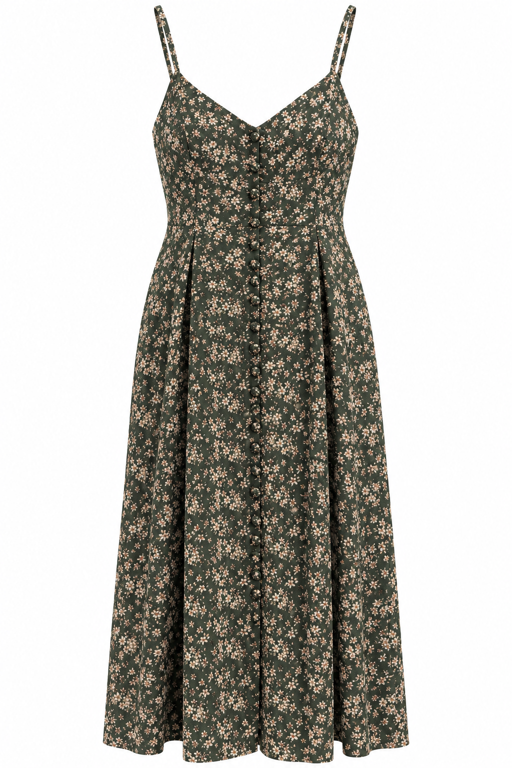 Dark Green Daisy Dress (LG)