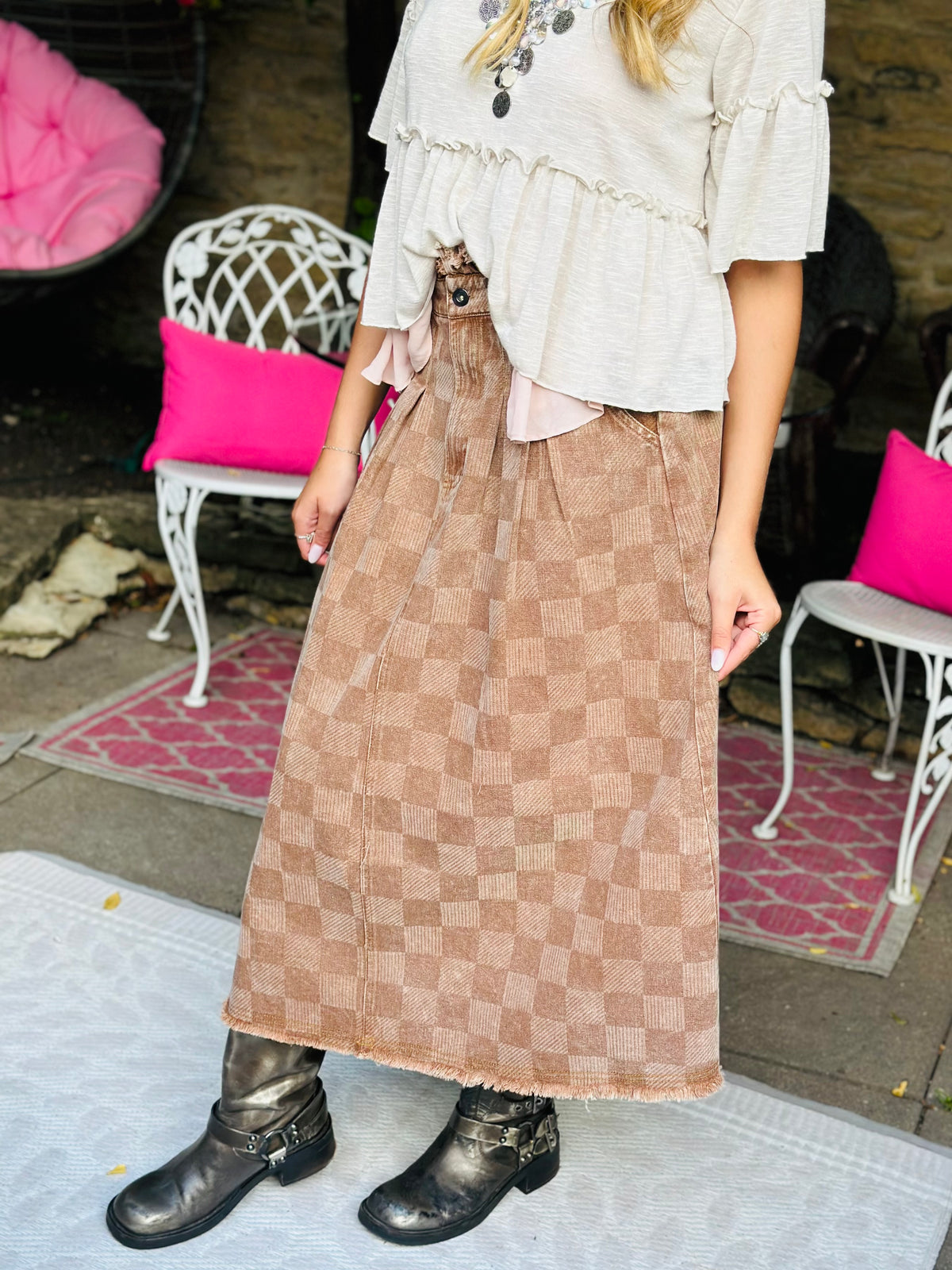 Mocha Scarecrow Skirt