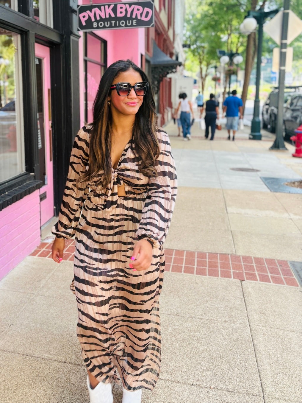 Zebra Stampede Maxi Dress