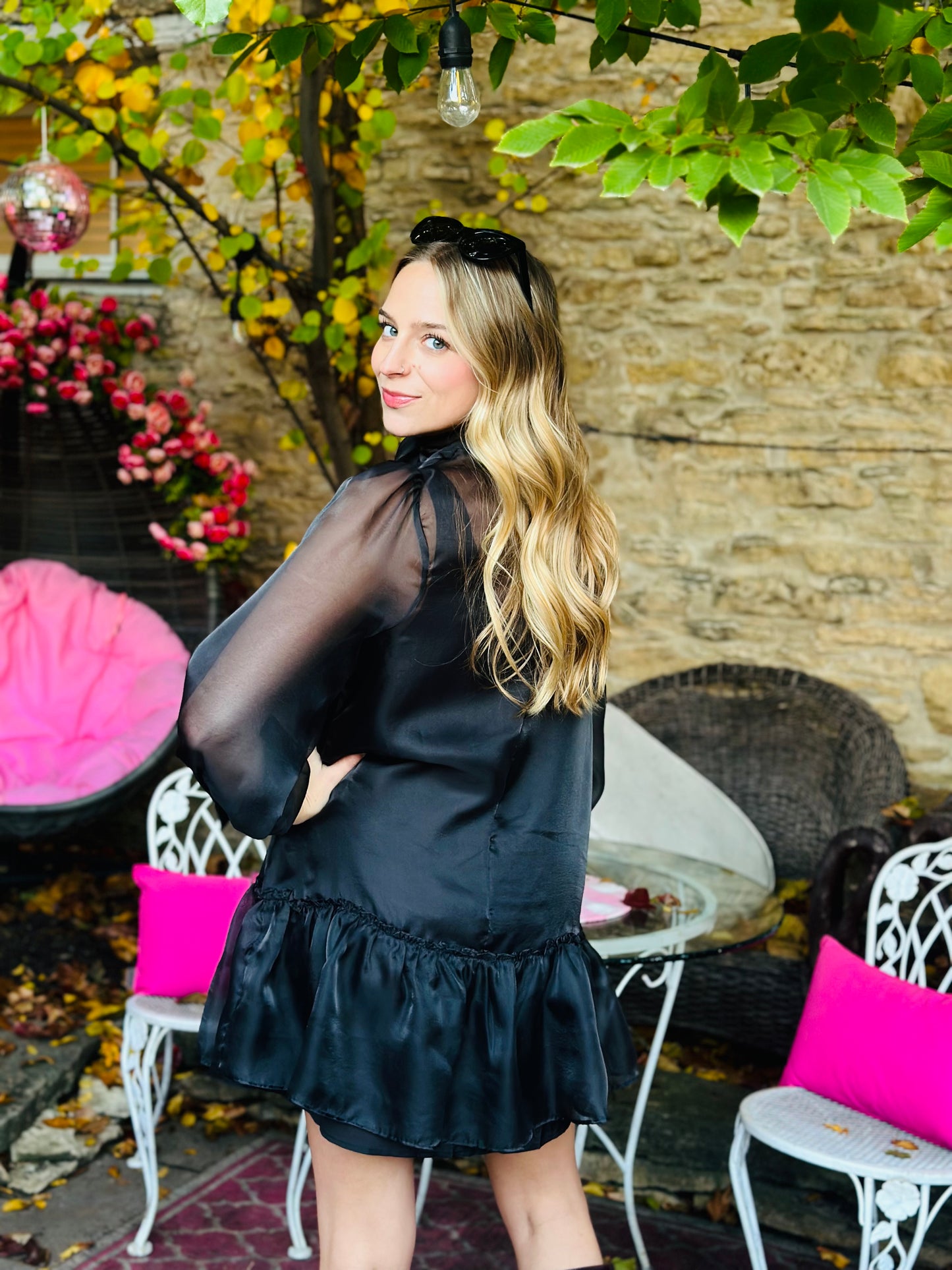 Black Organza Dress