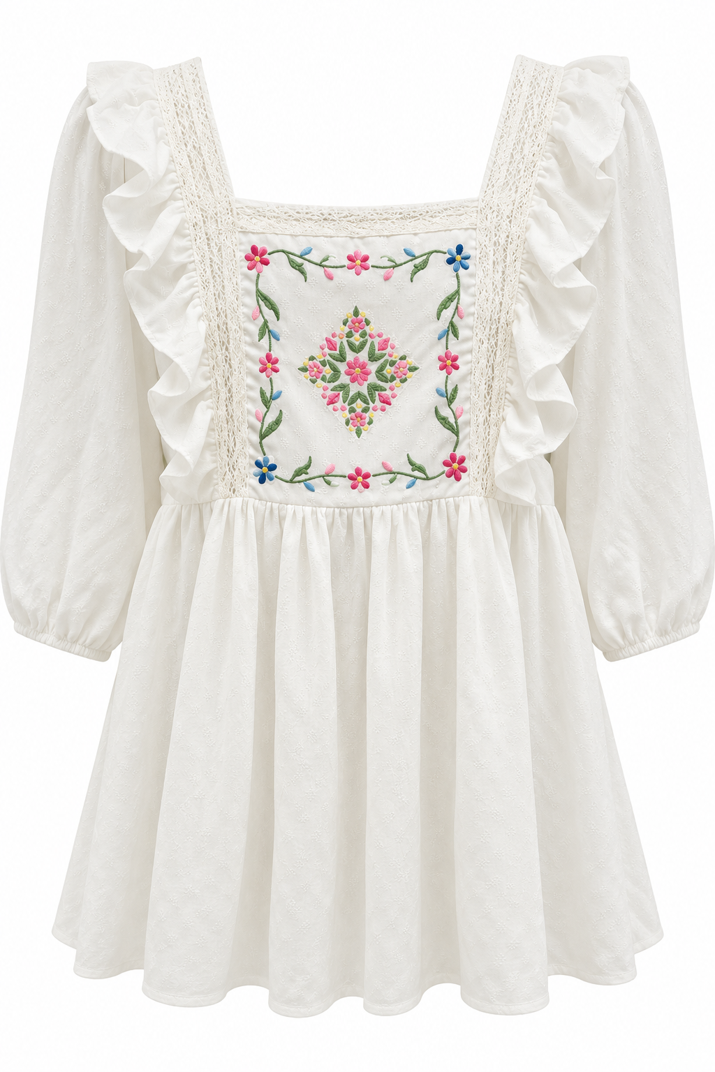White Embroidered Top (LG)