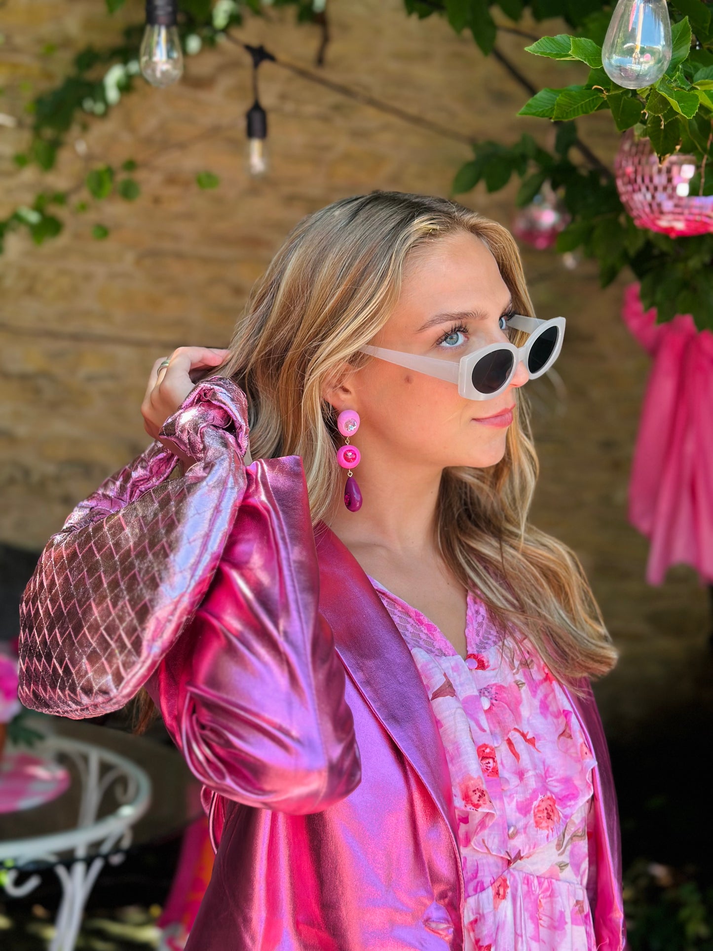 Metallic Pink Blazer