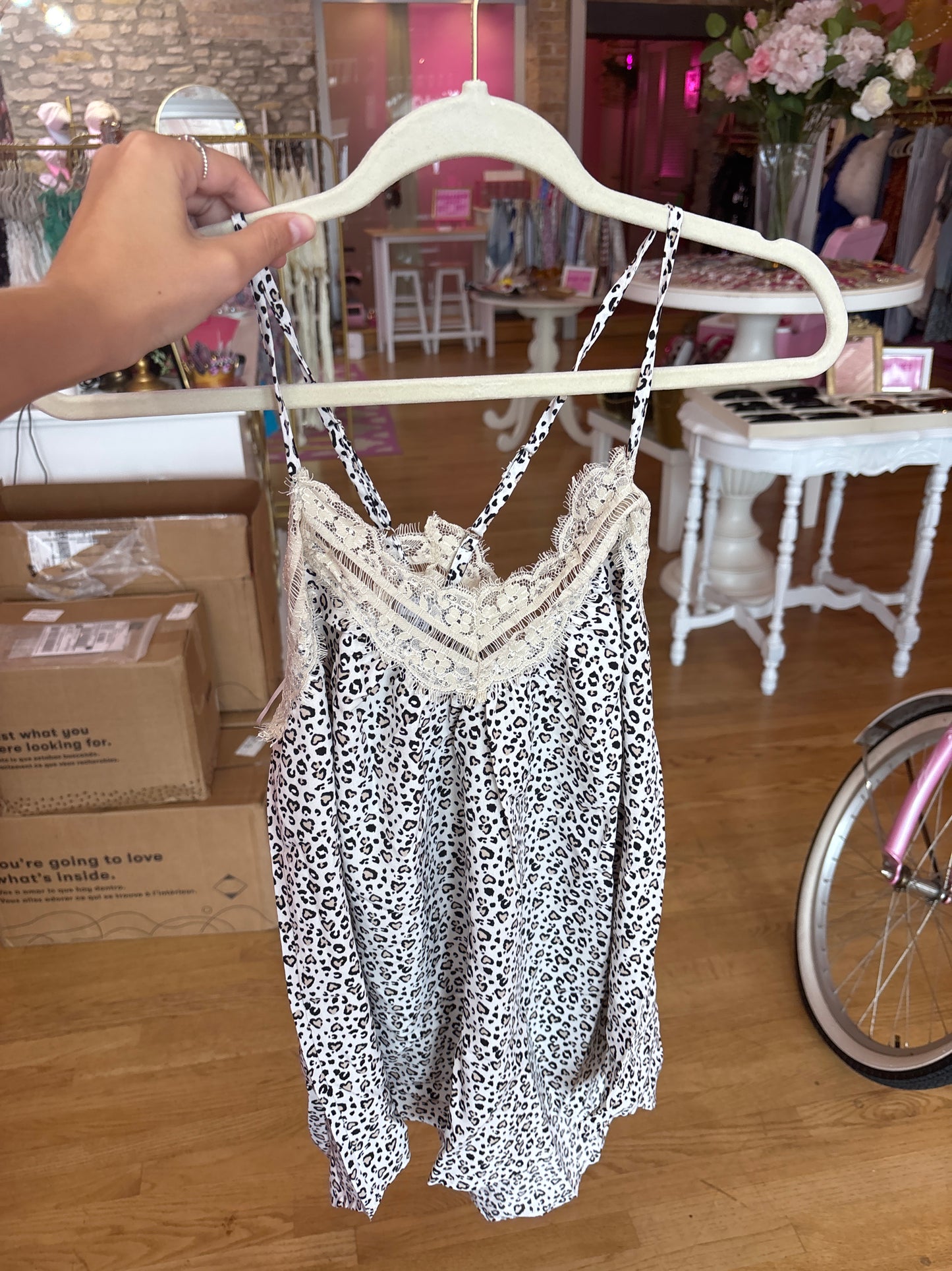 Lace Leopard Tank (LG)