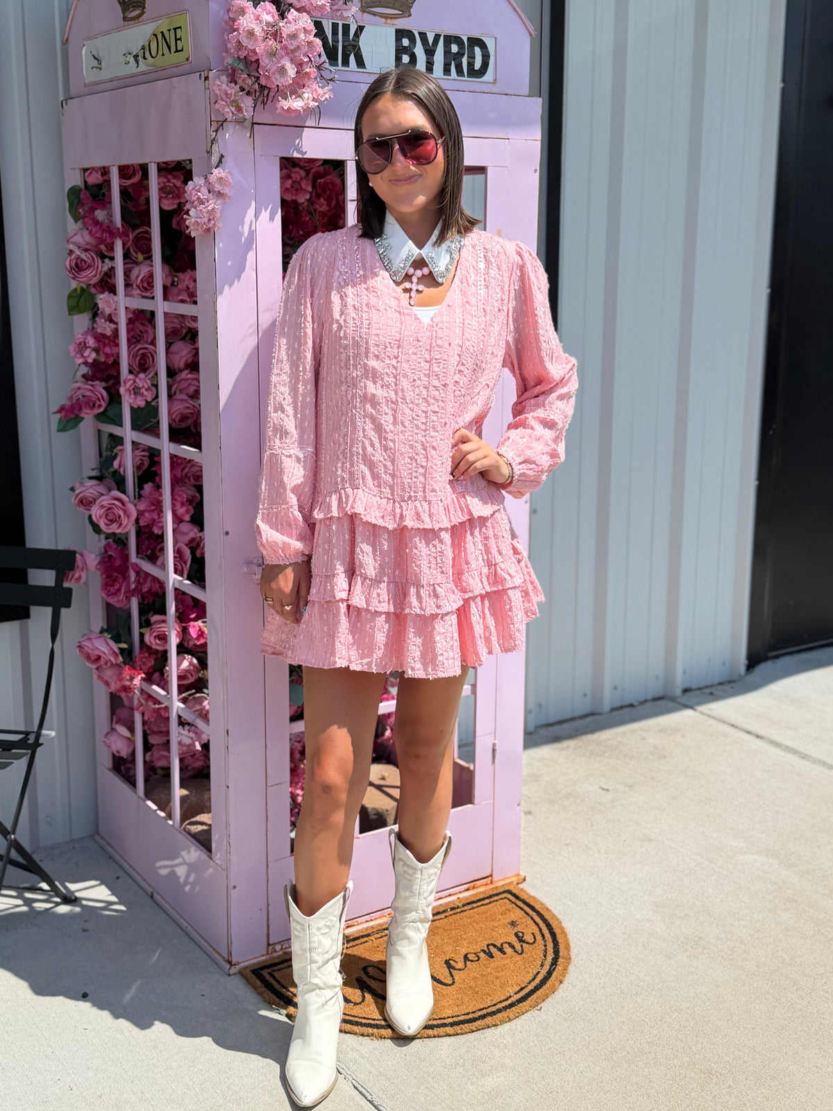 Rose Ruffle Dress