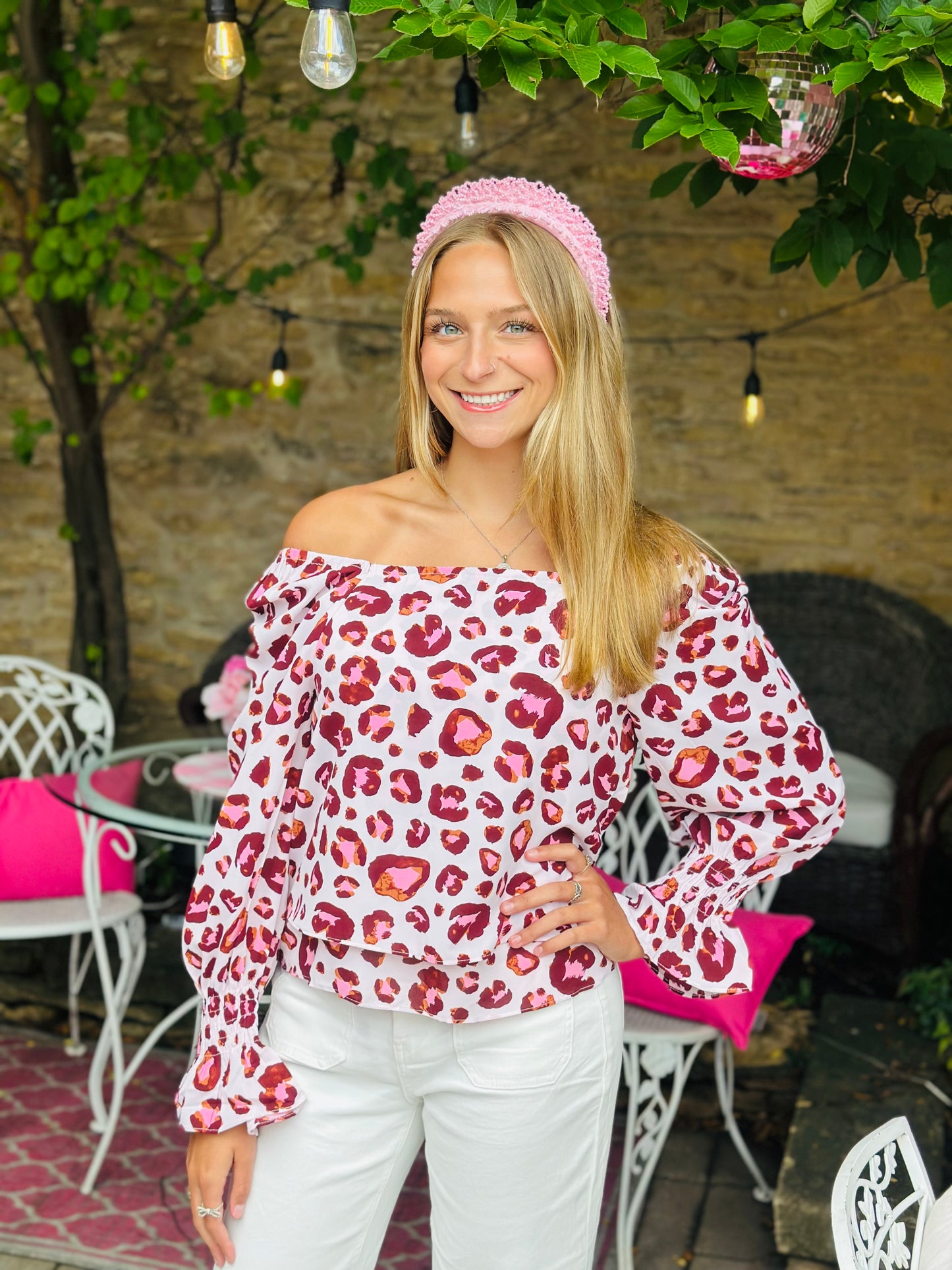 Leopard Layered Top
