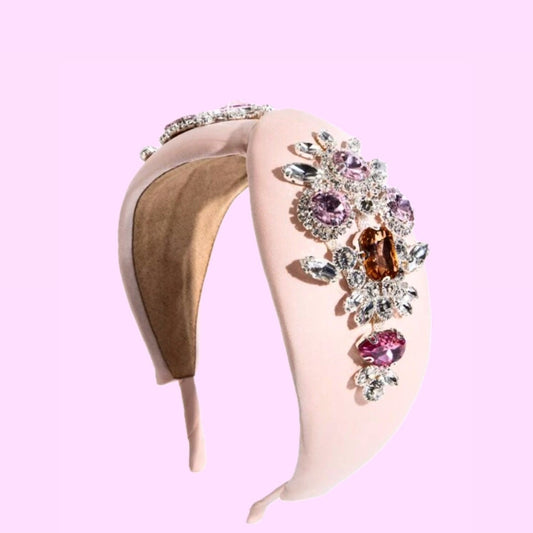 Light Pink Jeweled Headband