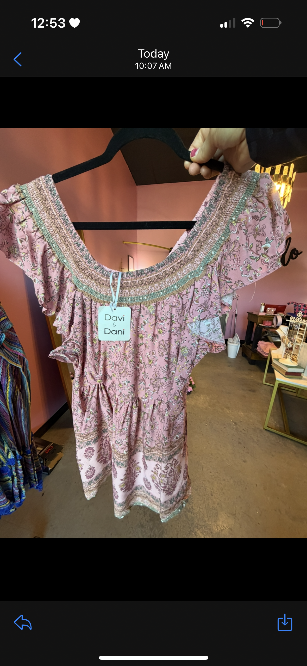 Peachy Pink Scrunch Top (LG)