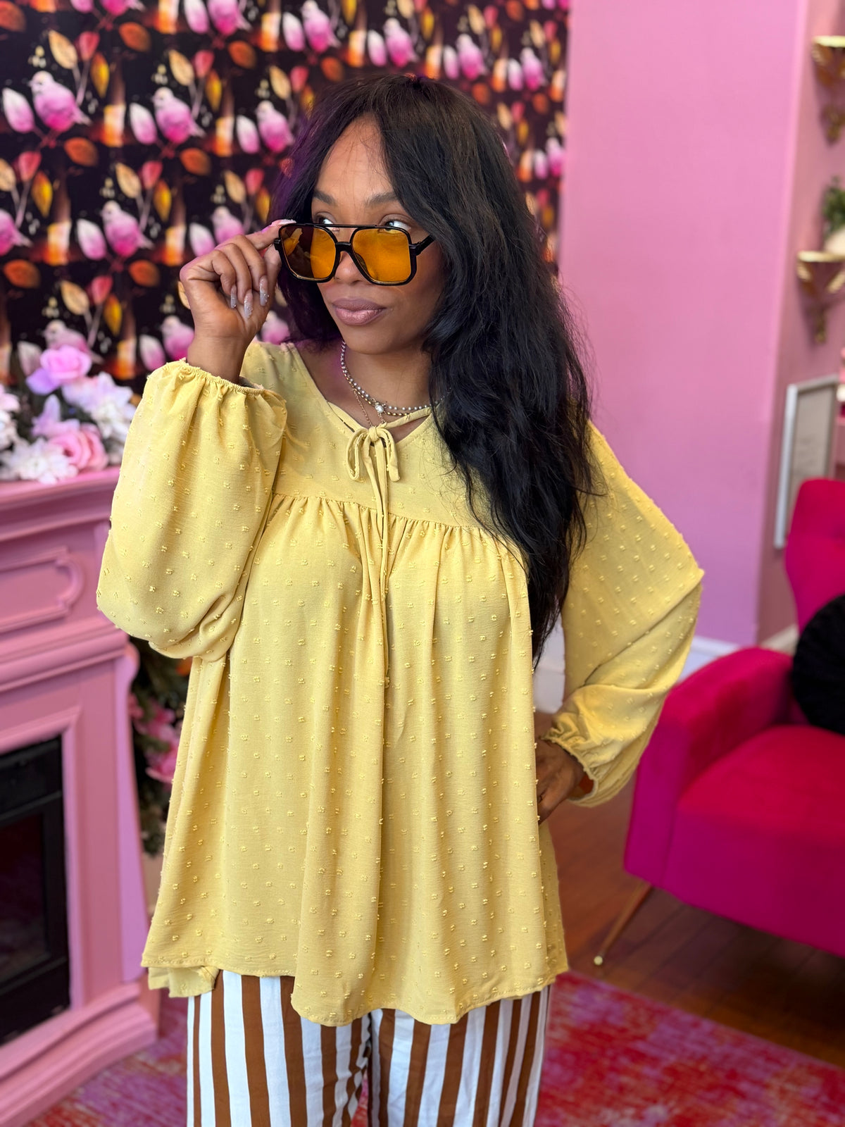 Butter Boho Top LG
