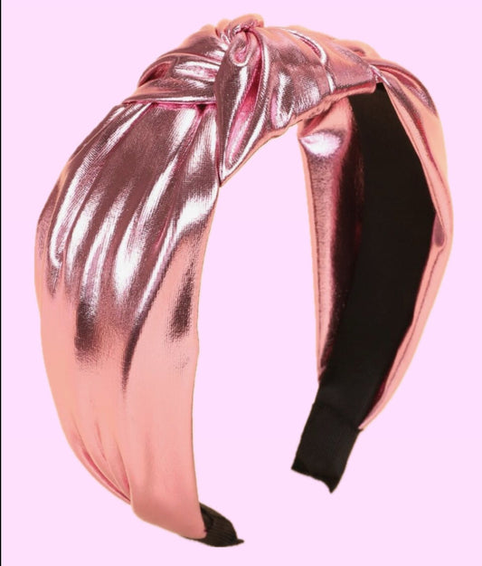 Metallic Light Pink Headband