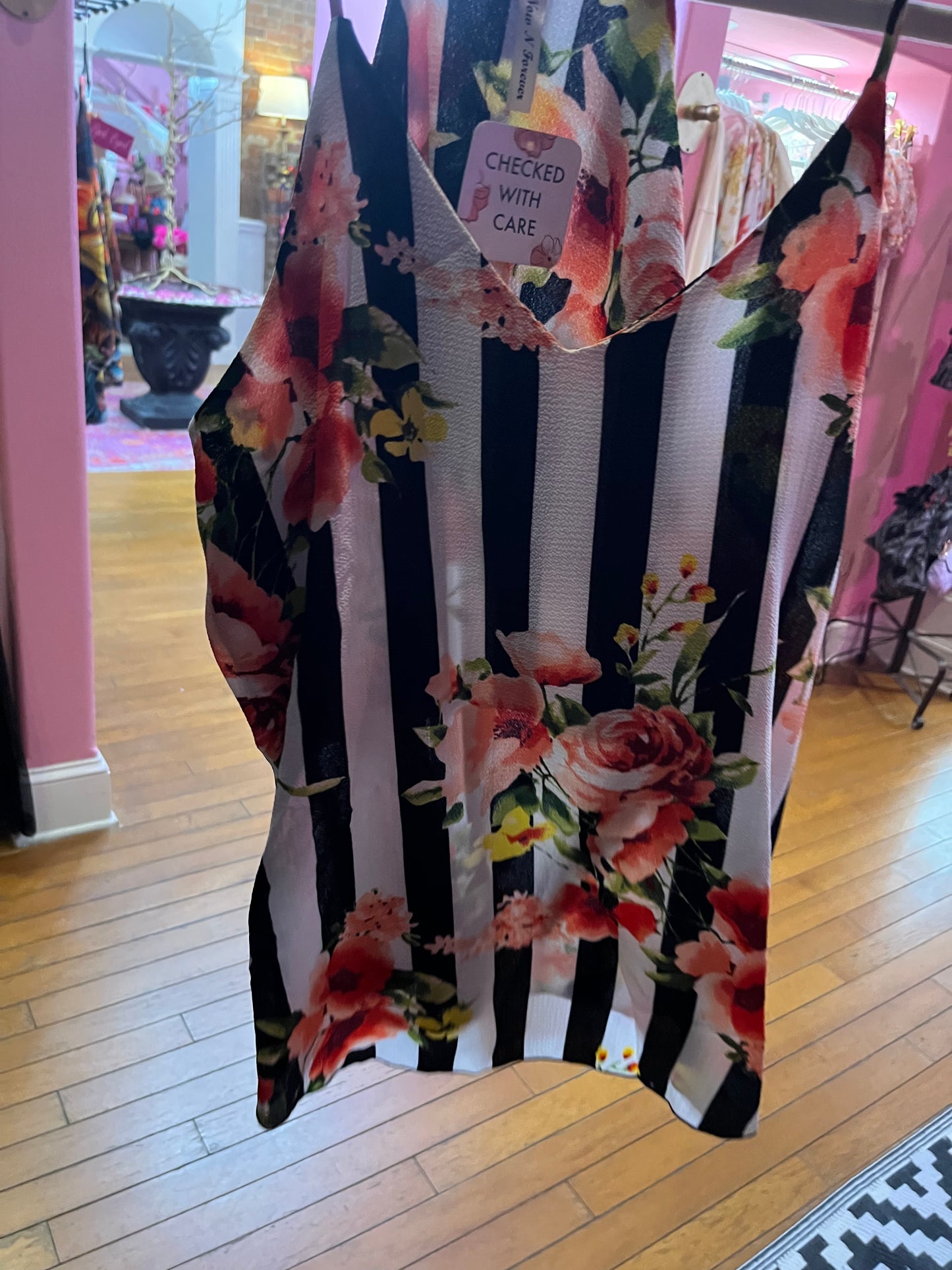 Stripe Floral Tank (LG)