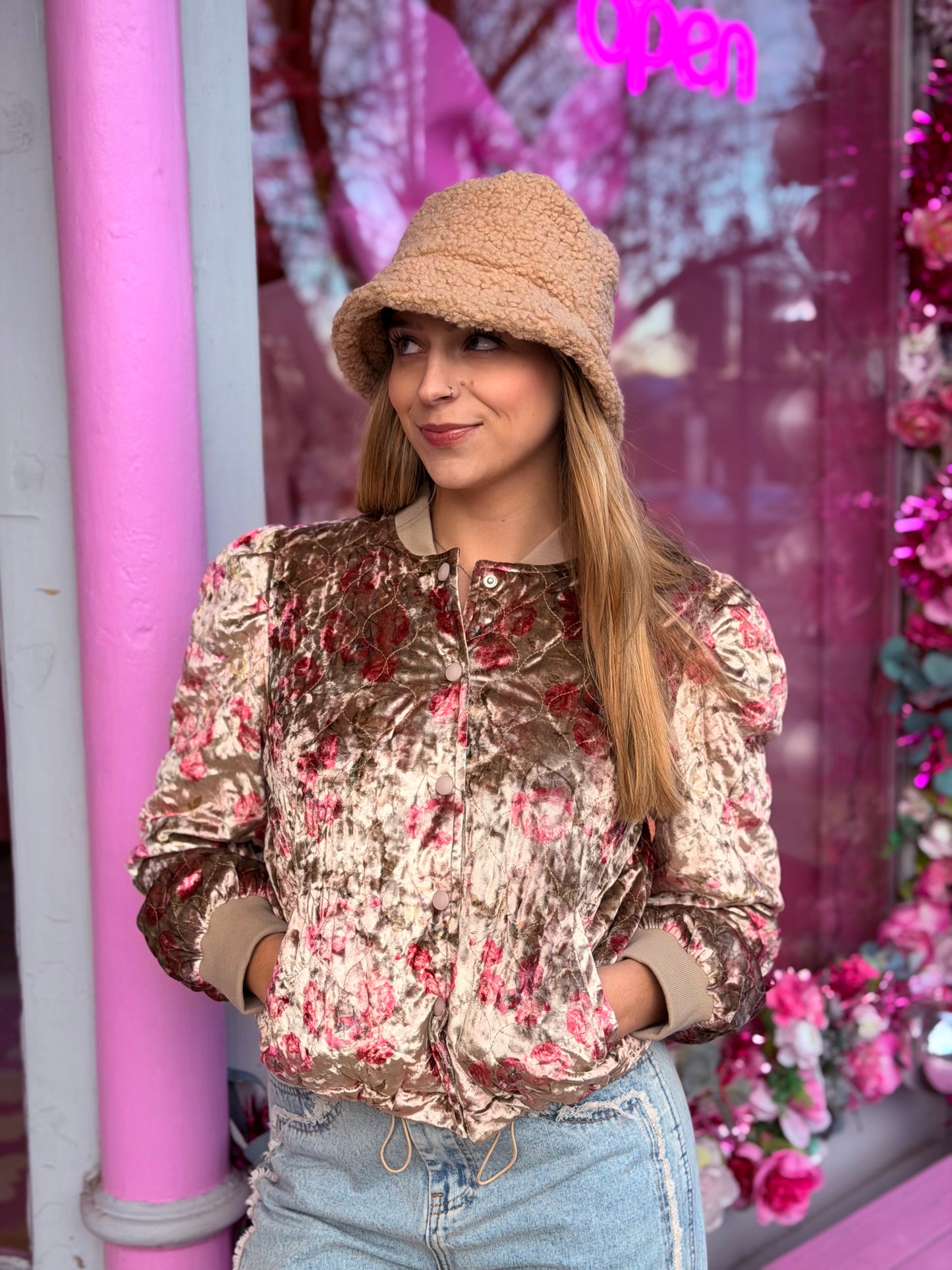 Velvet Bomber Jacket