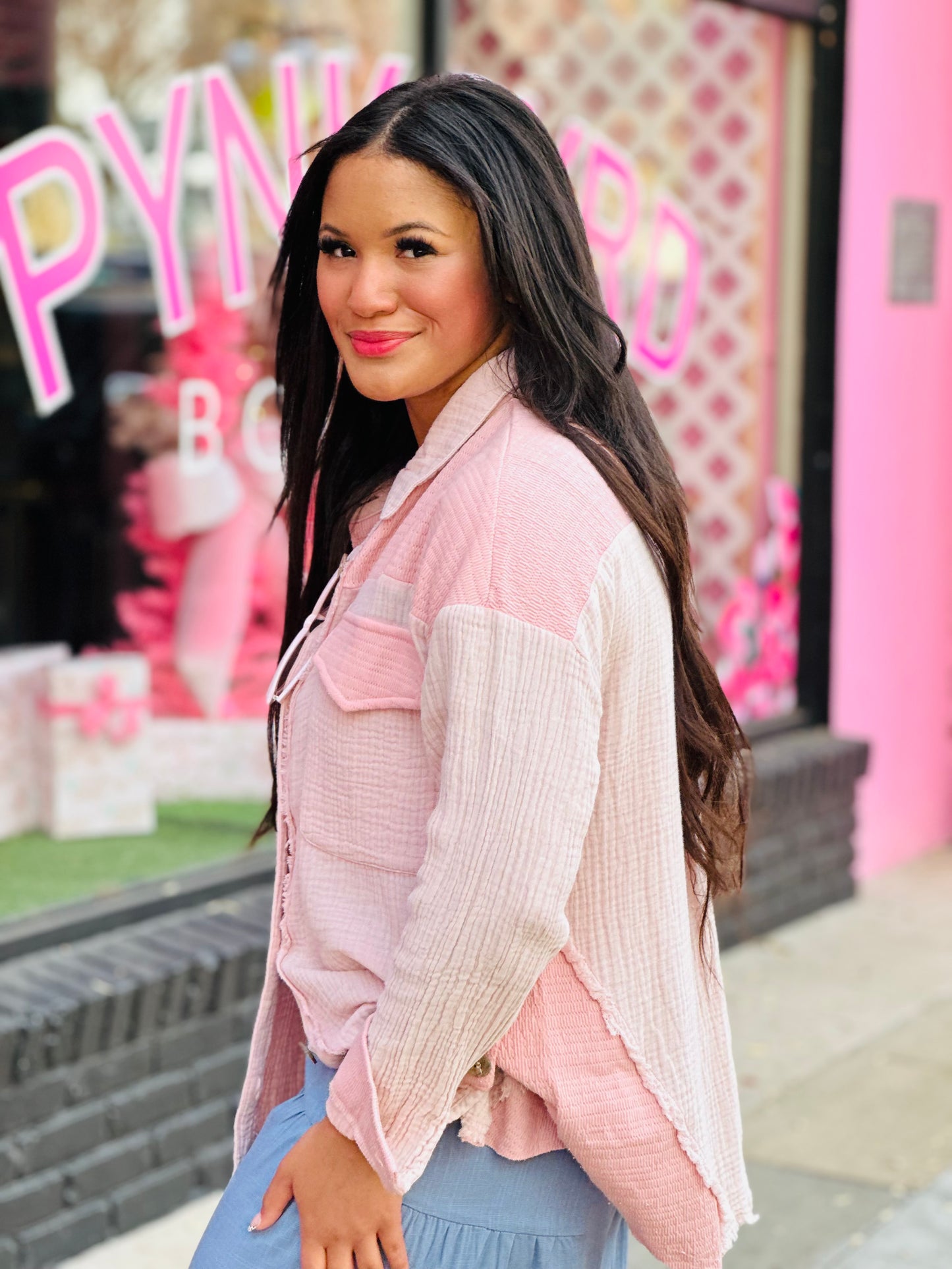 Blush Oversized Shacket