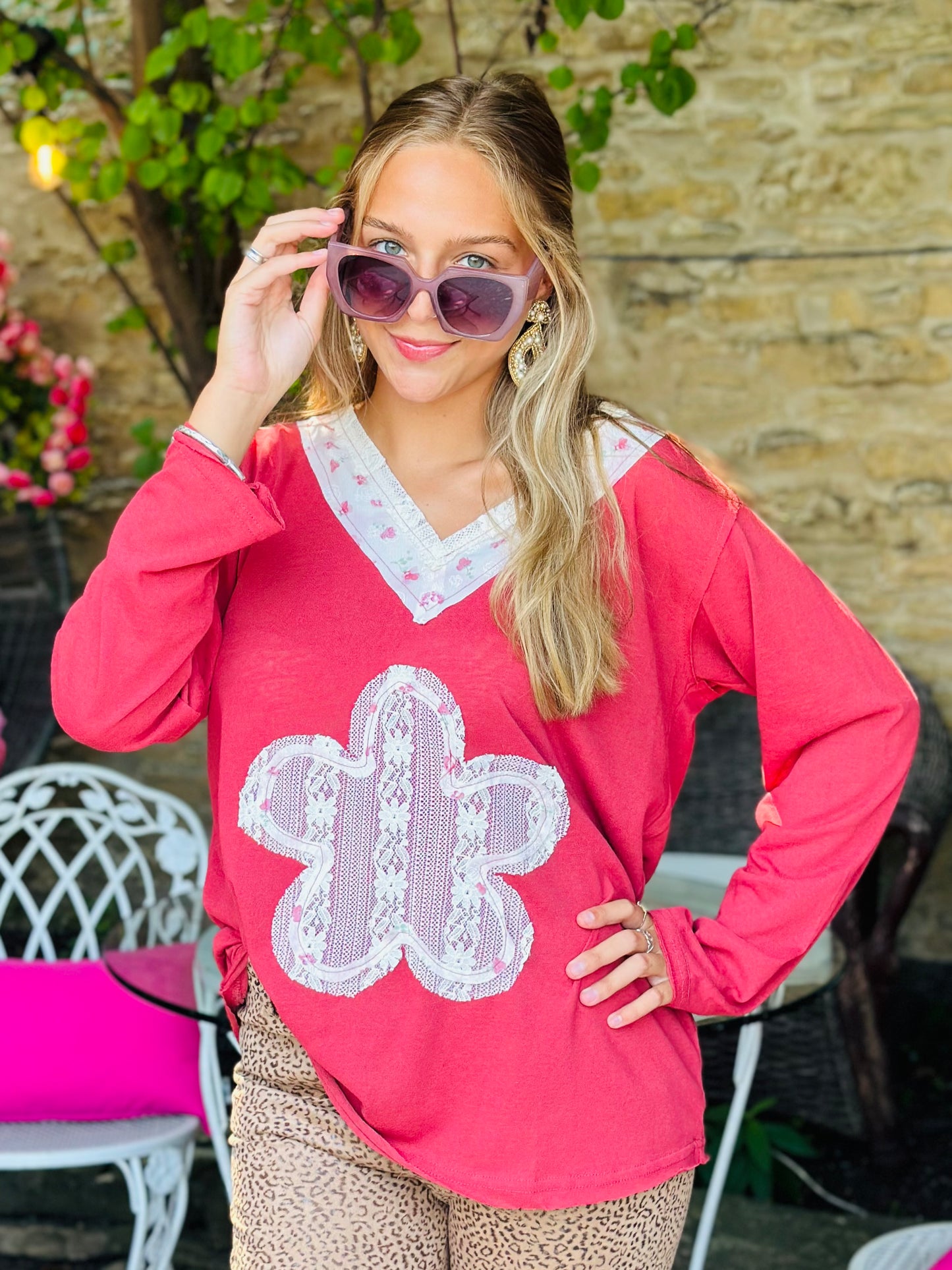 Lace Flower Top