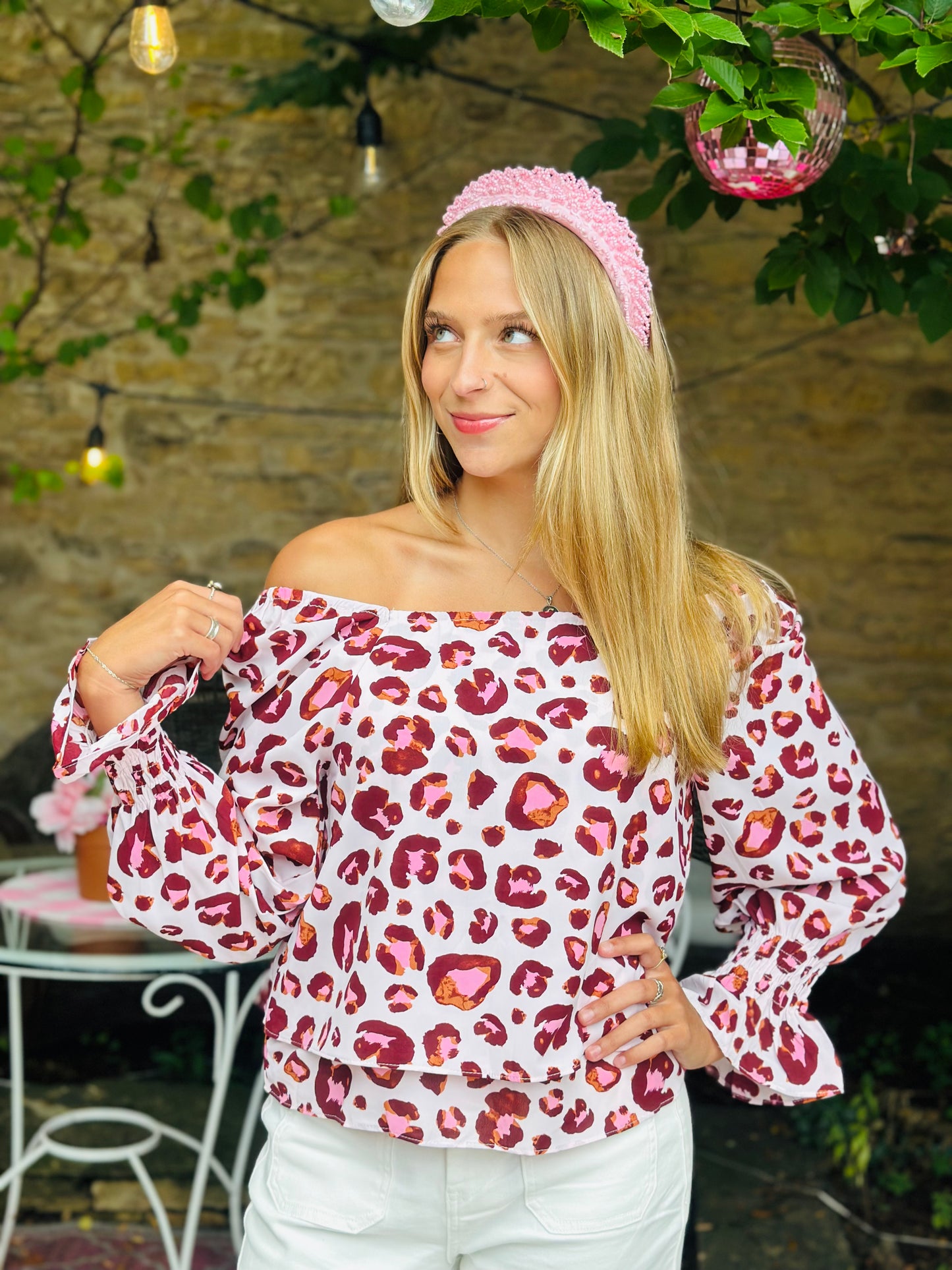 Leopard Layered Top