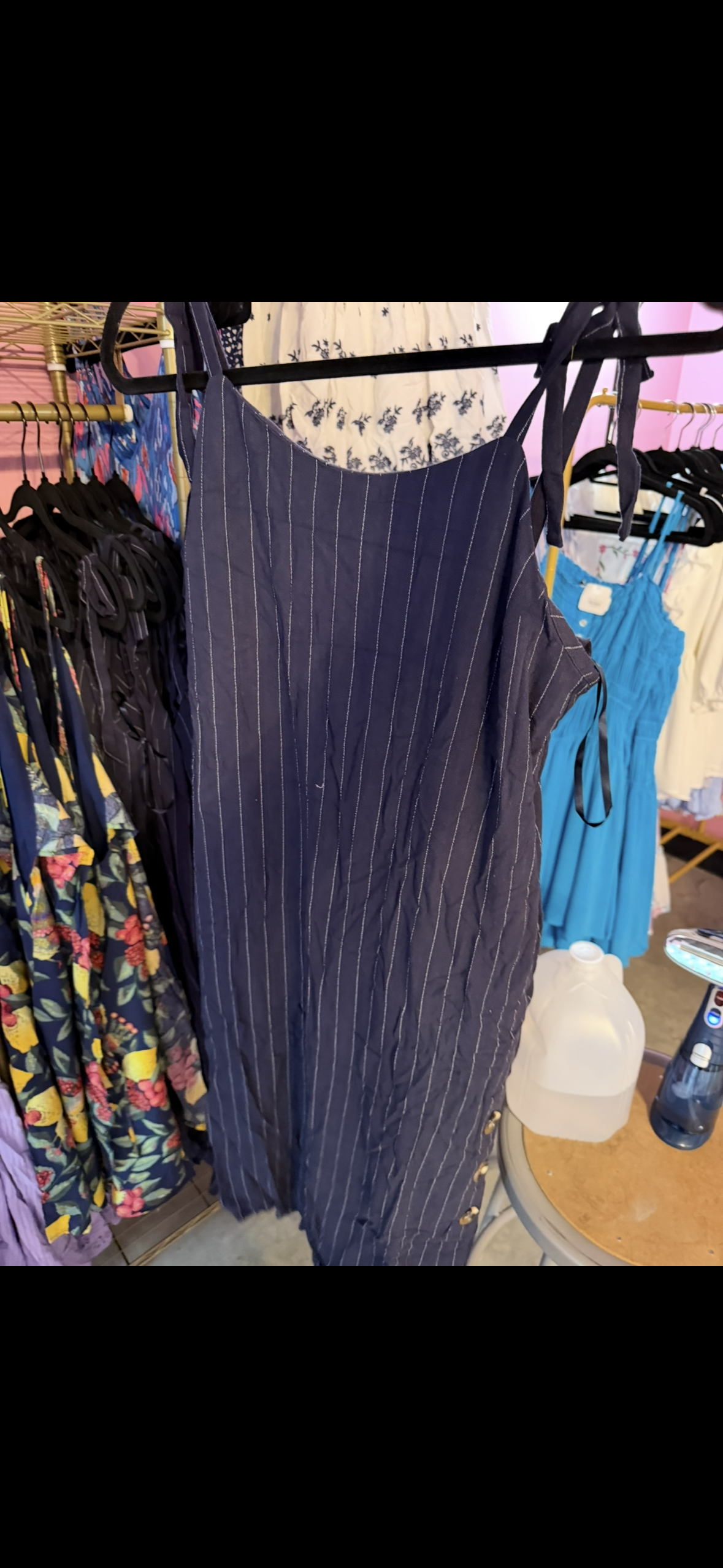 Navy Pinstripe Maxi (LG)