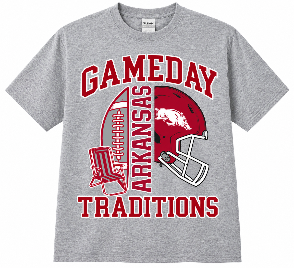 Grey Gameday Razorback Shirt