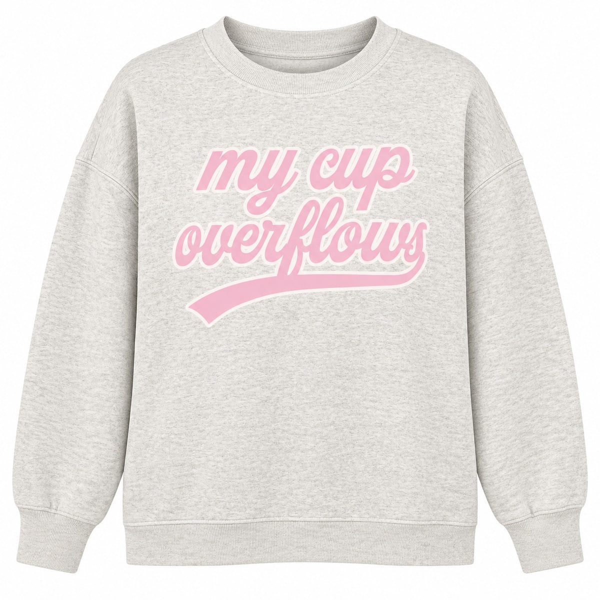 WANTED Pink + Gray Cup Overflows Signature Mock
