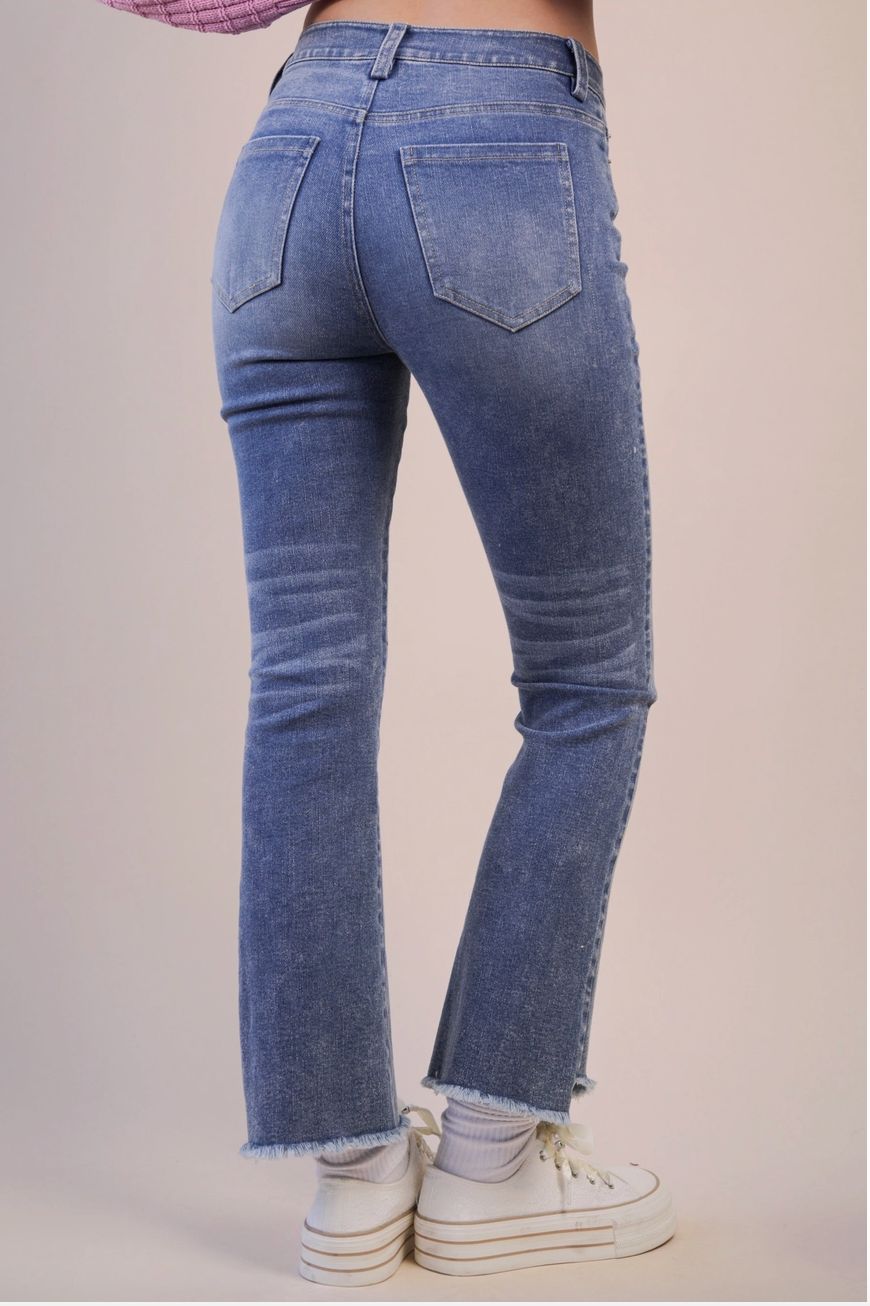 Denim Bootcut Pants