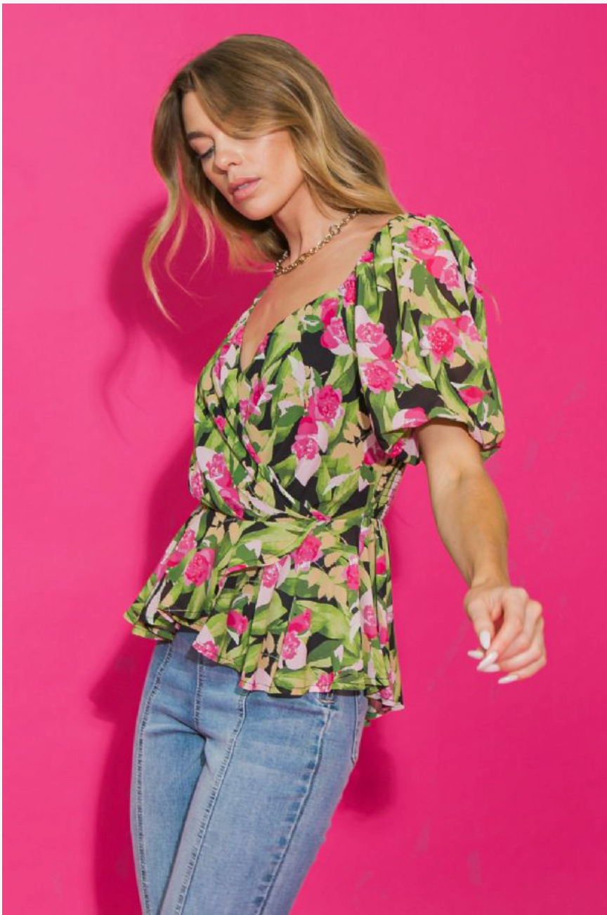 Floral Printed Woven Top