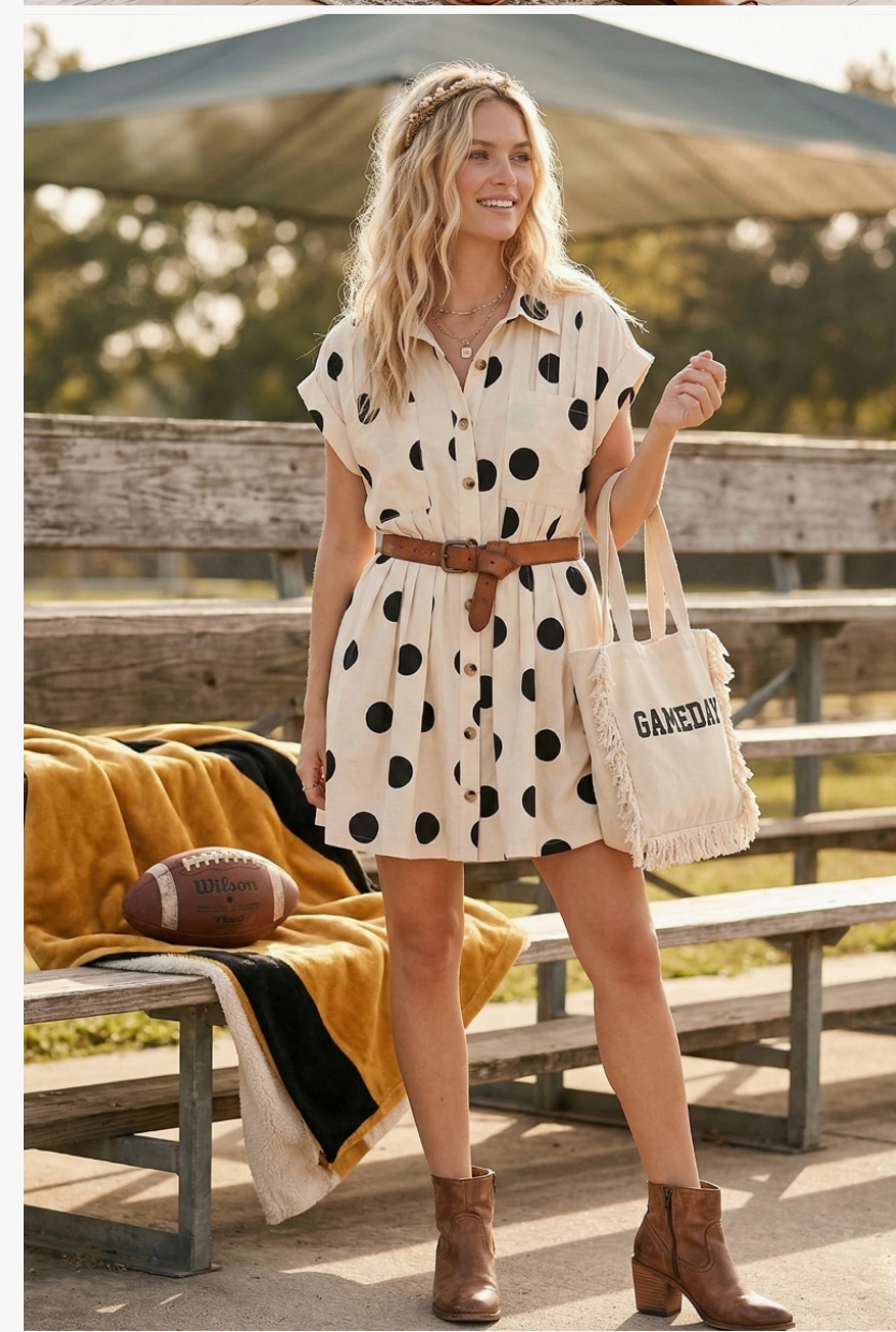 Poka Dot Mini Dress
