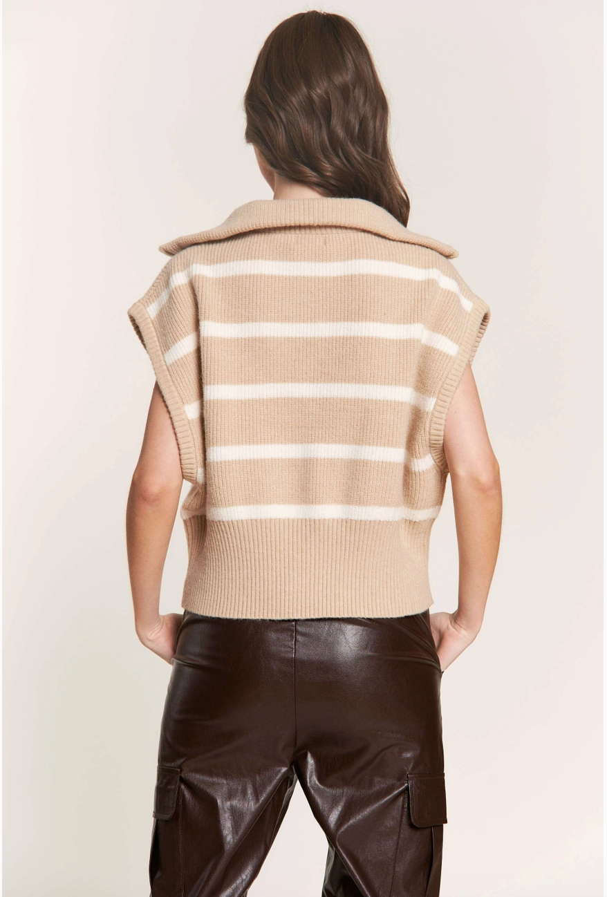 Beige Sweater Vest