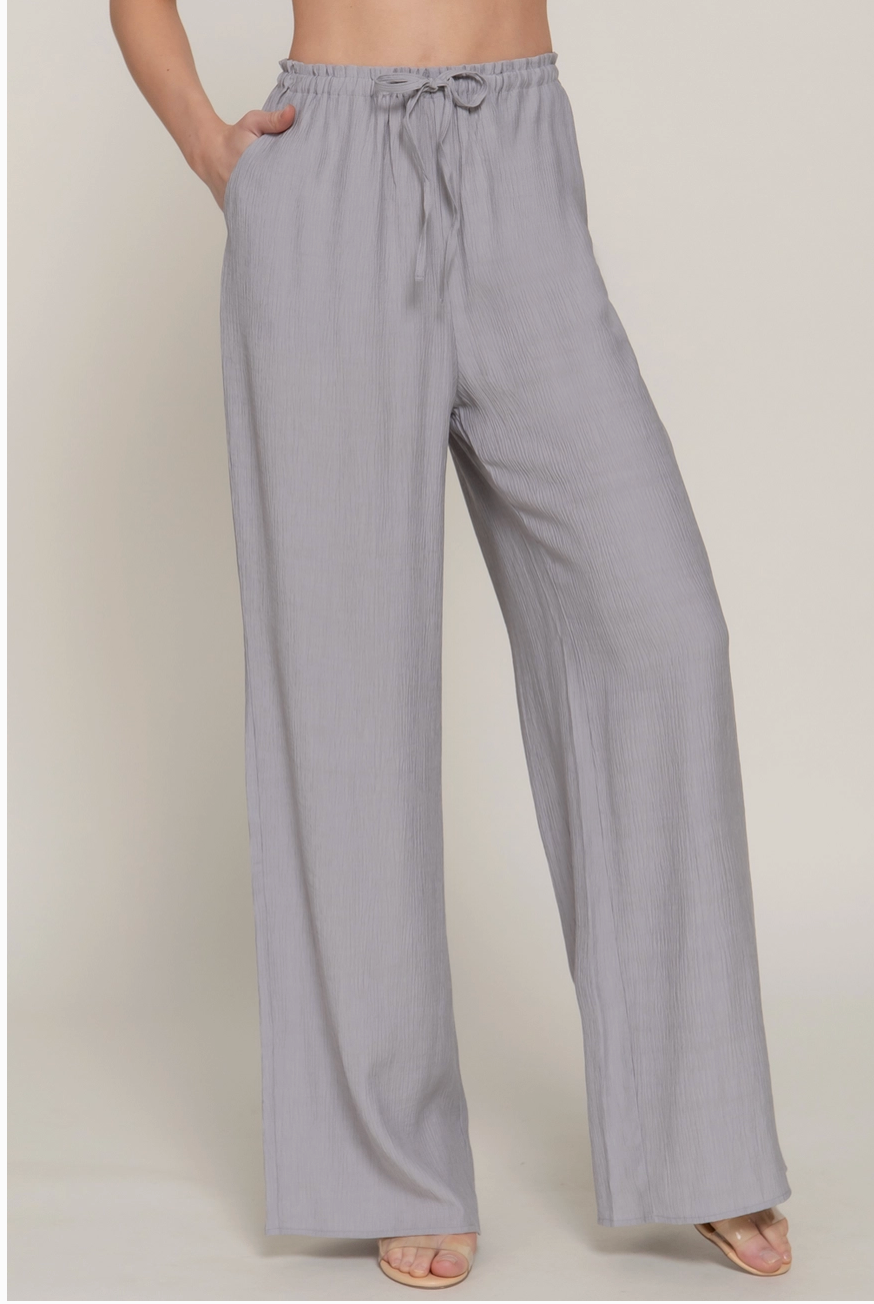Grey Flowy Pants
