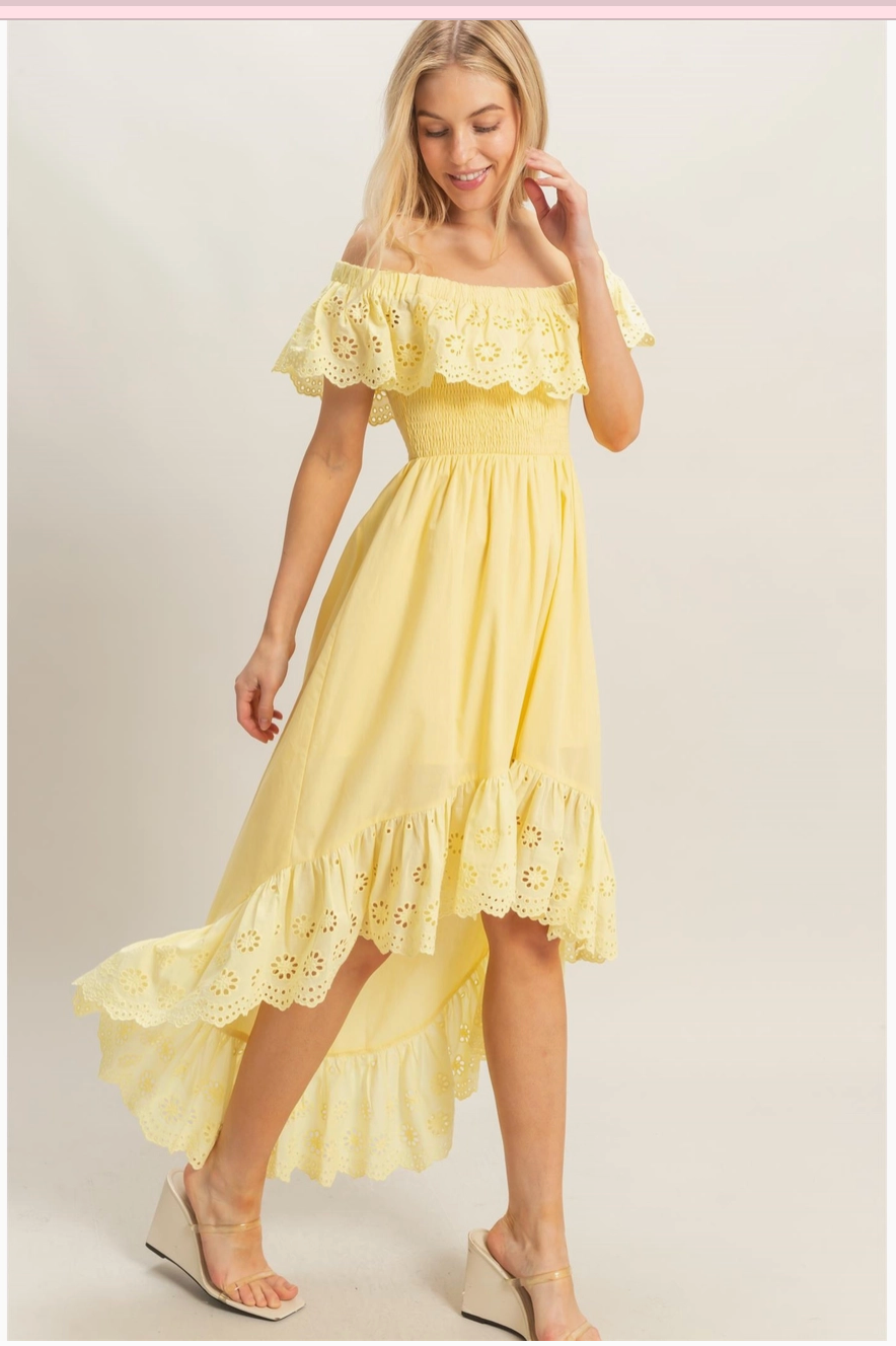 Yellow Smock Dress