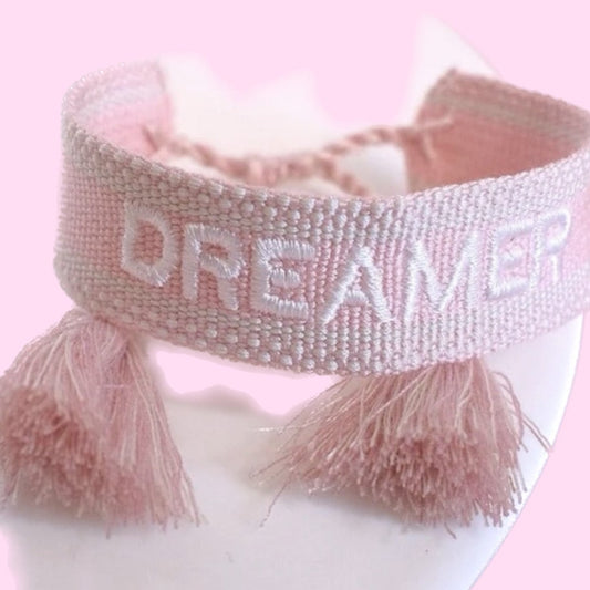 Light Pink Dream Tassel Bracelet
