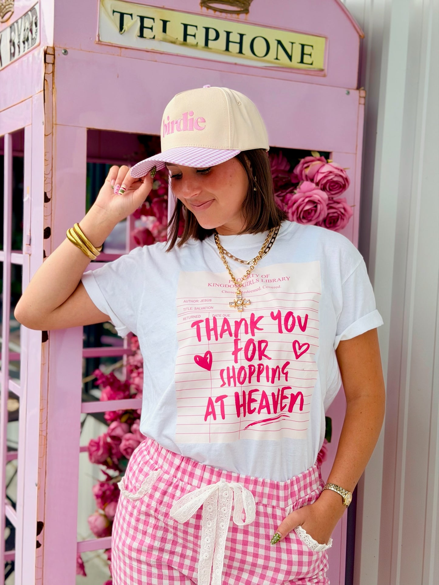 Pink Gingham Pants