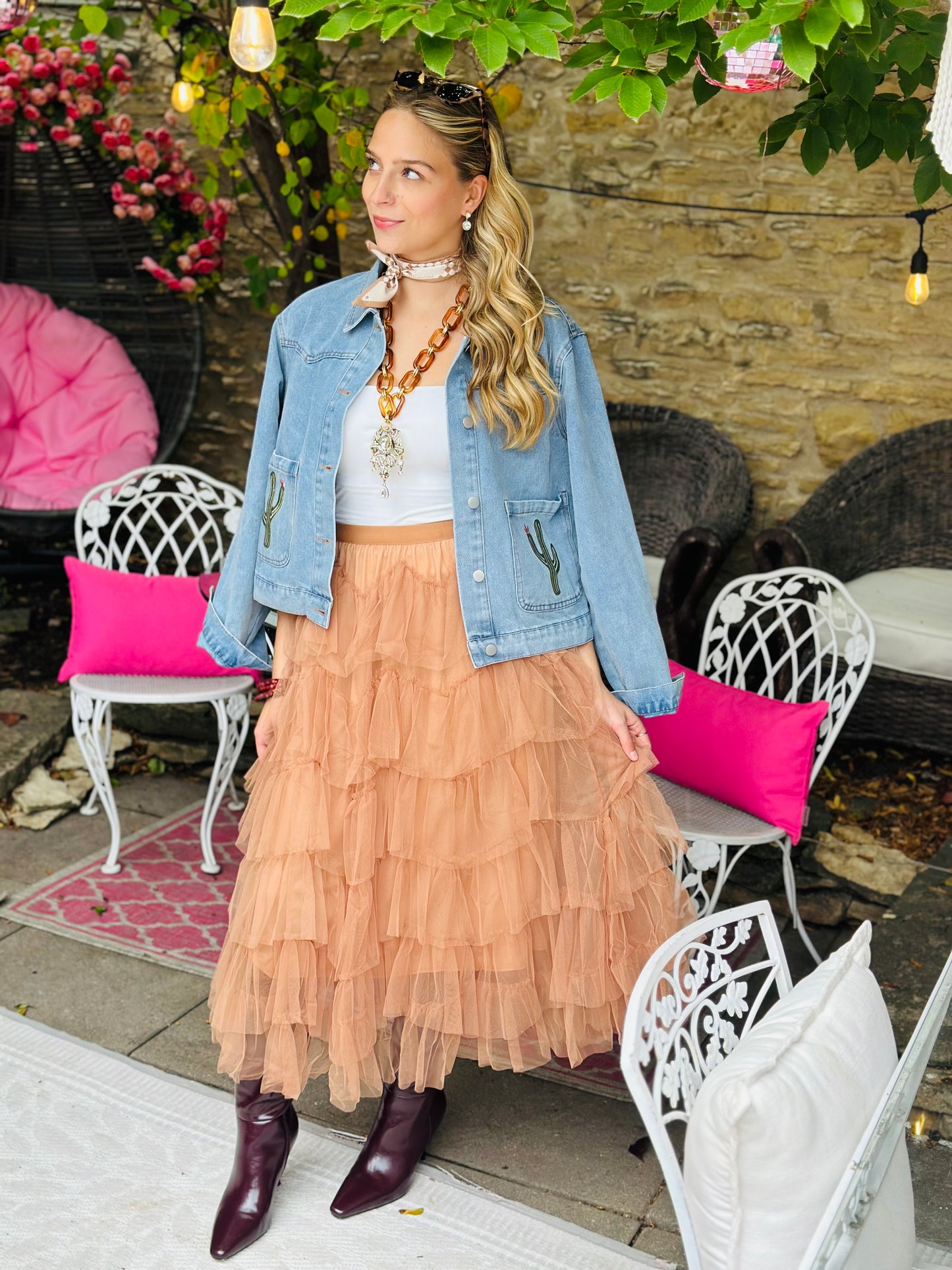 Brown Tulle Skirt