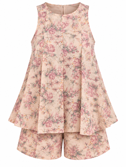 Denim Floral Set