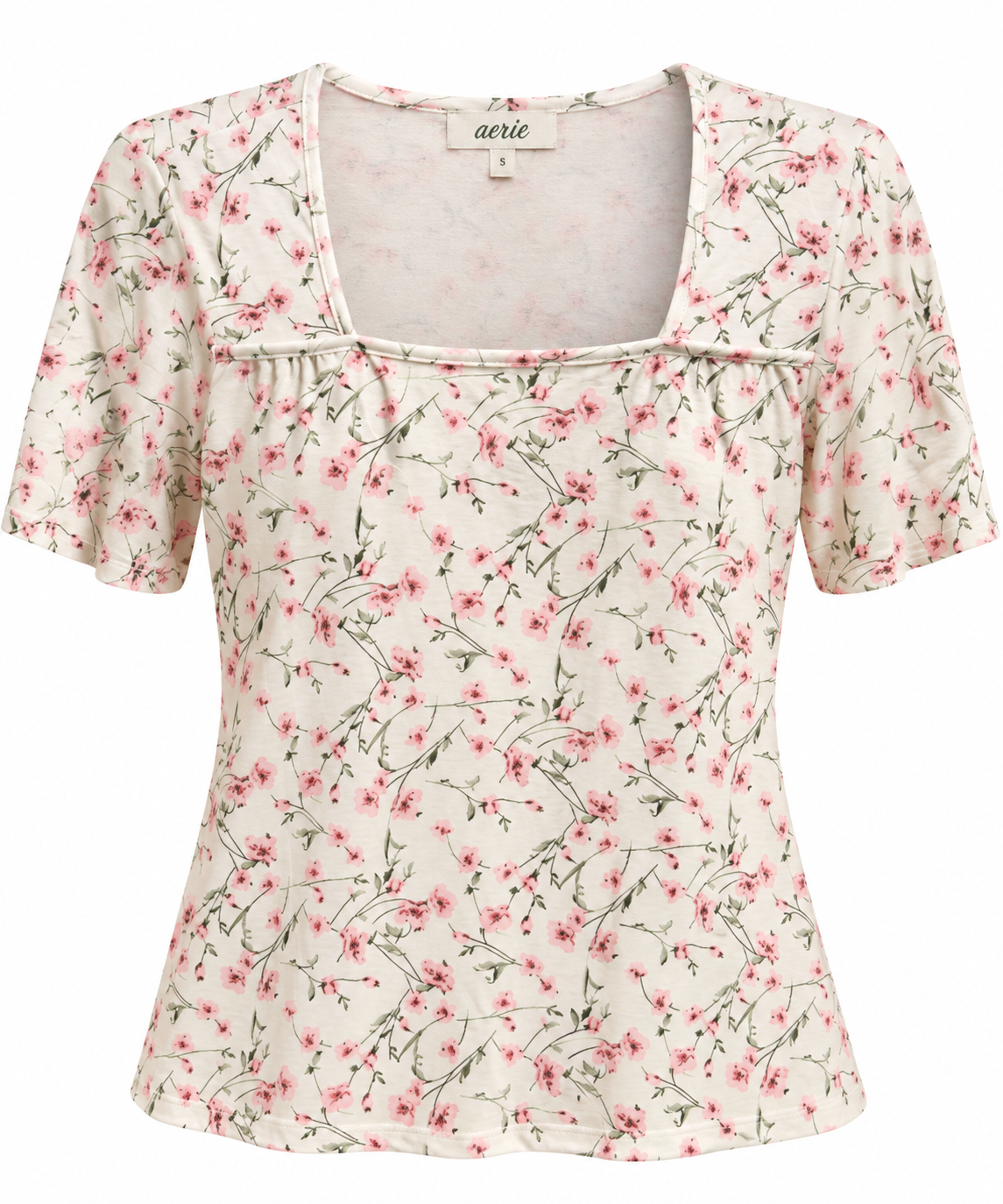 Floral Square Neck Top (LG)