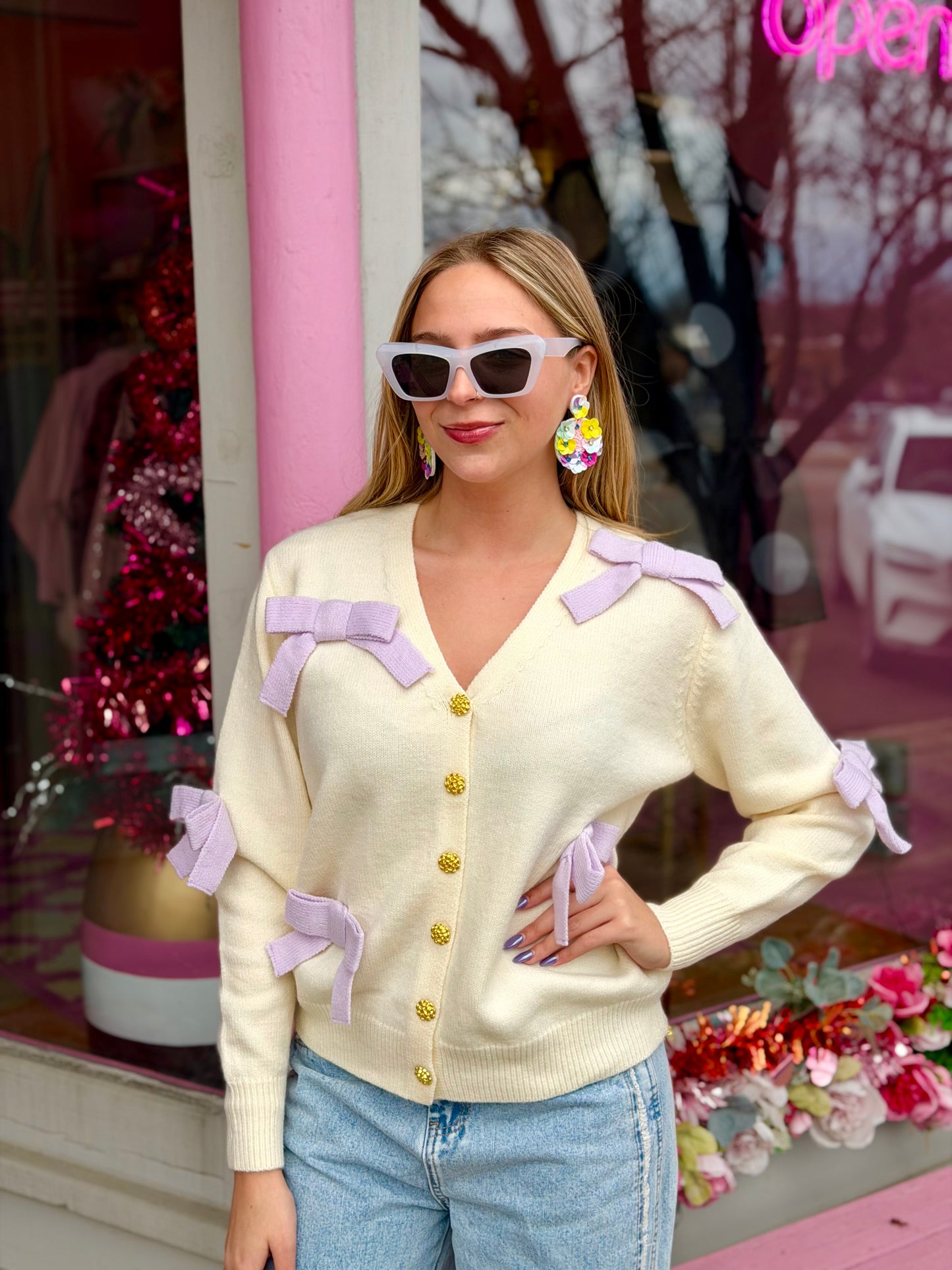Bow Cardigan