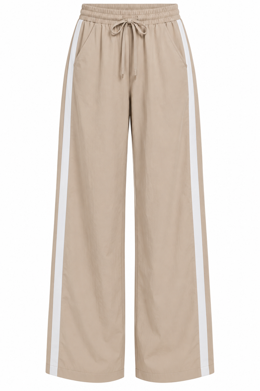 Khaki White Stripe Pant