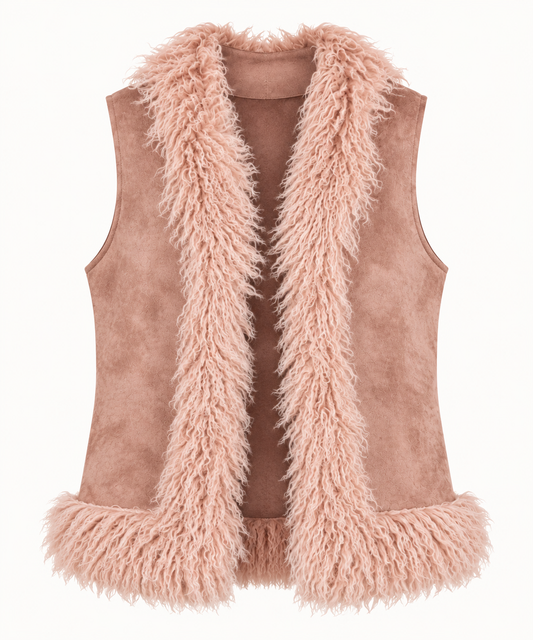 Sherpa Suede Vest