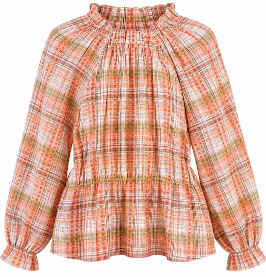 Plaid Floral Shacket