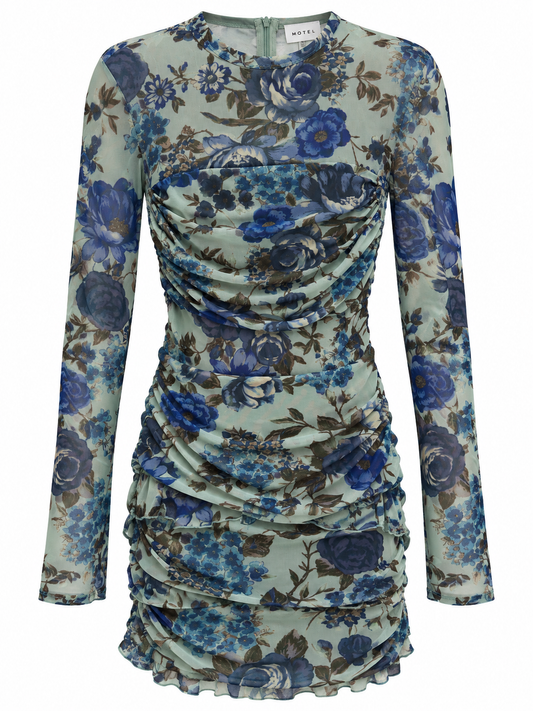 Sage Mini Floral Dress