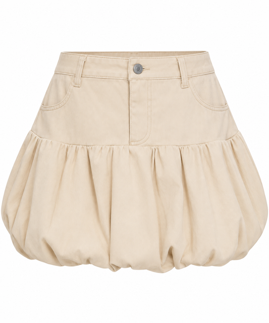 Taupe Balloon Skirt