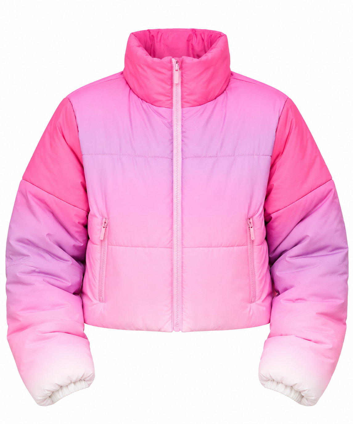 Pink Ombre Cropped Jacket