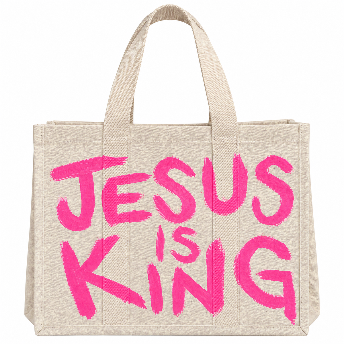WANTED Jesus is King Full-Sized Tote