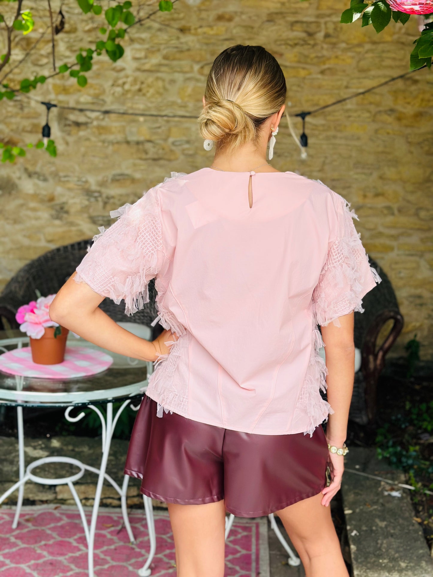 Mauve Chiffon Top
