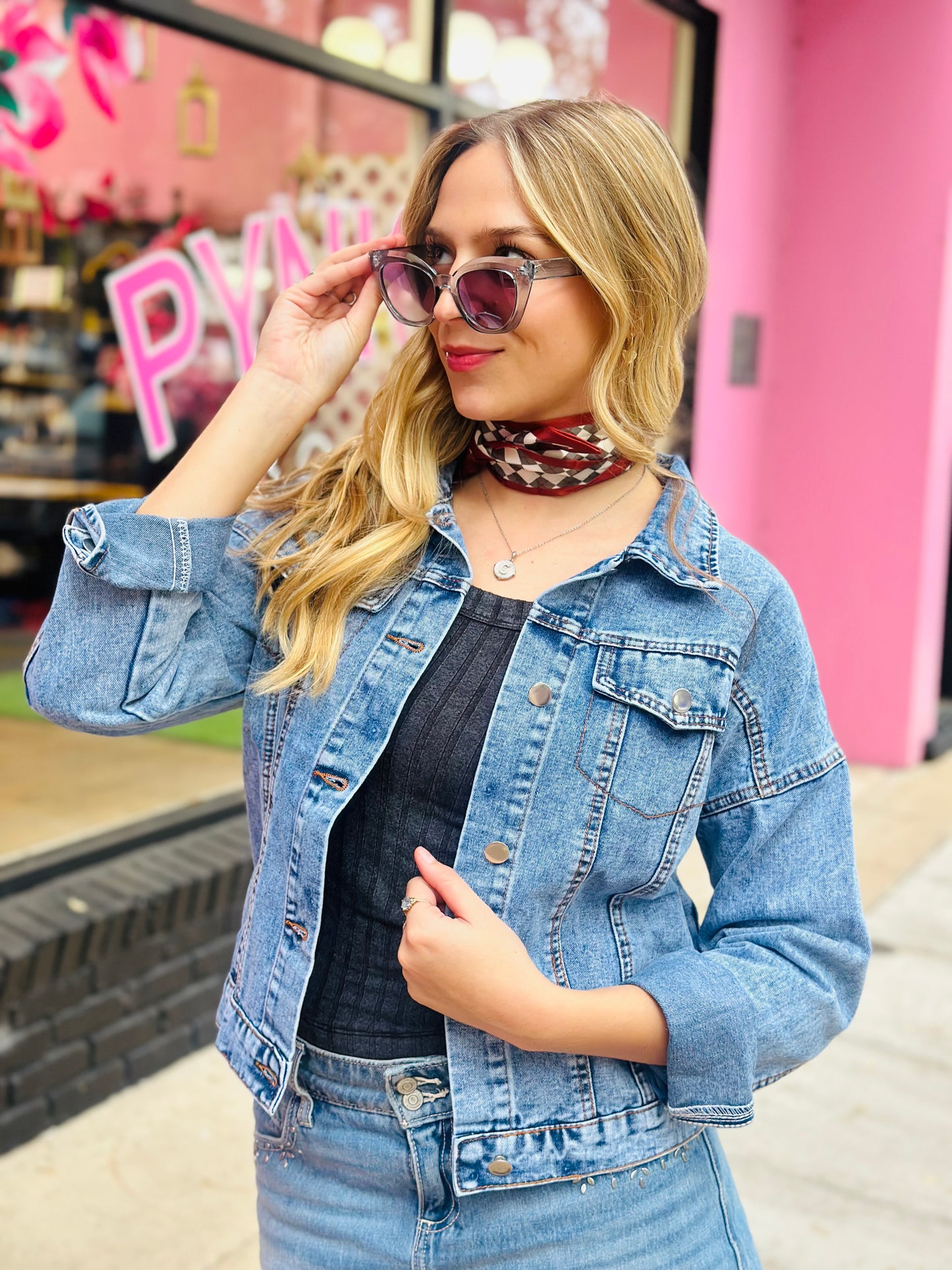 Denim Fringe Jacket
