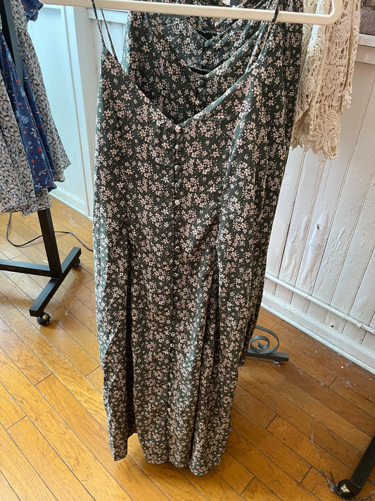 Dark Green Daisy Dress (LG)