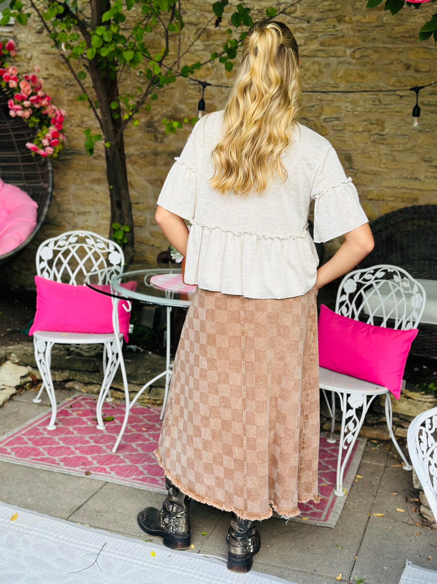 Mocha Scarecrow Skirt
