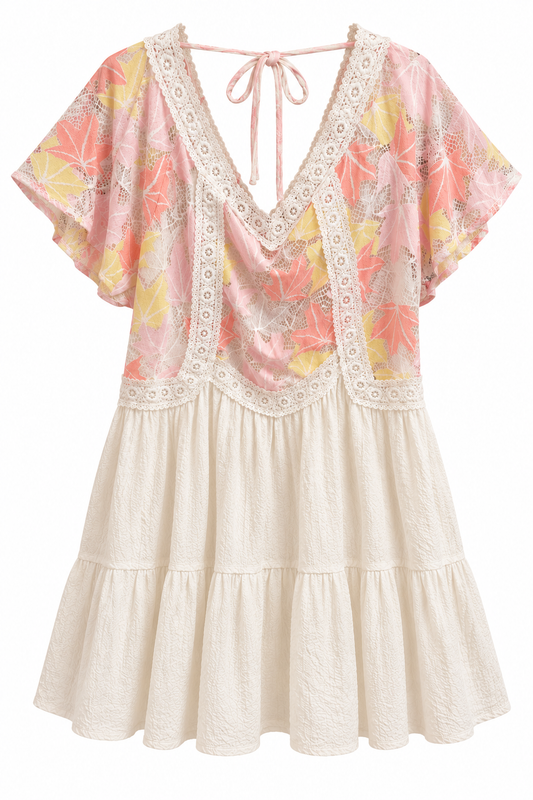 Leaf Ivory Dress