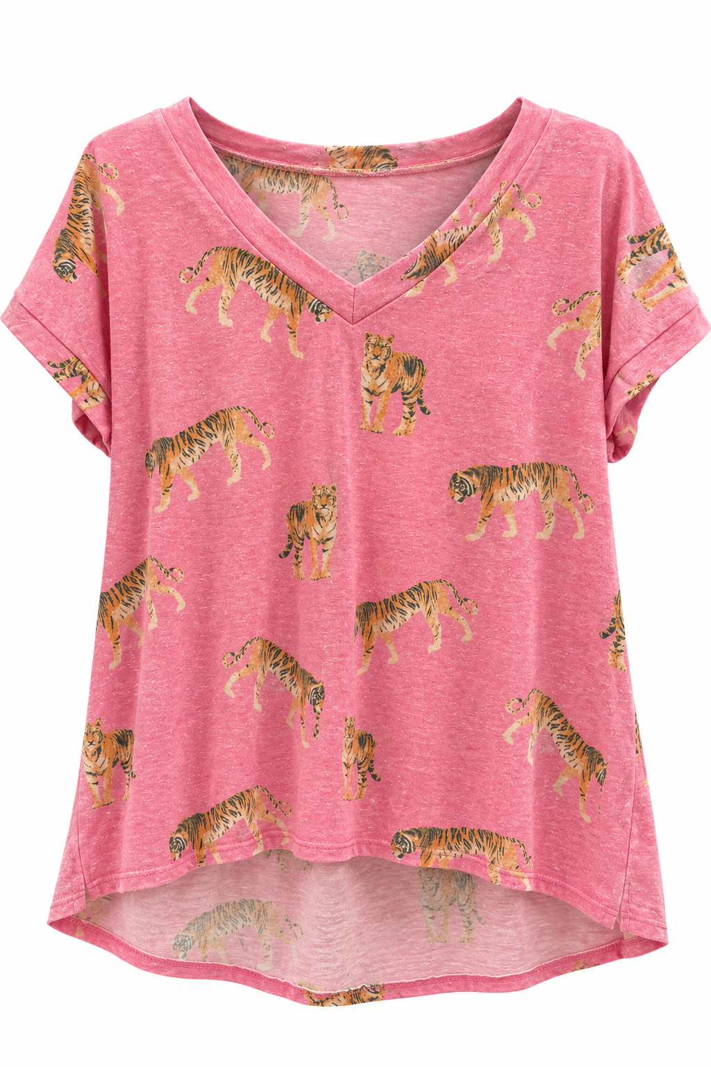 Pink Tiger V Neck (LG)