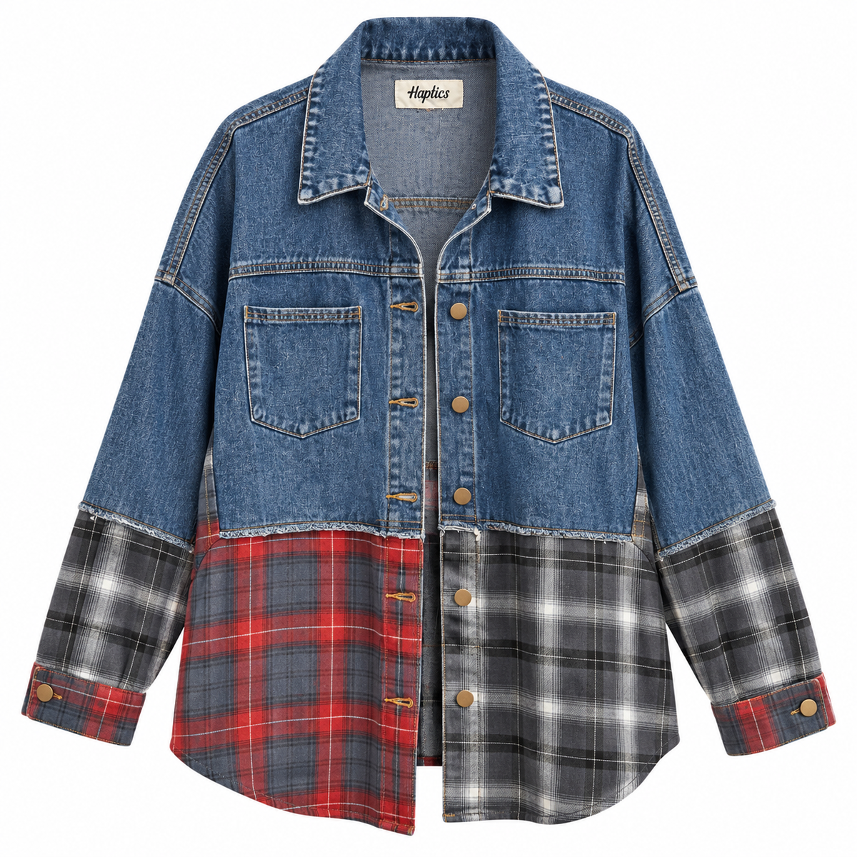 Jean Plaid Shacket